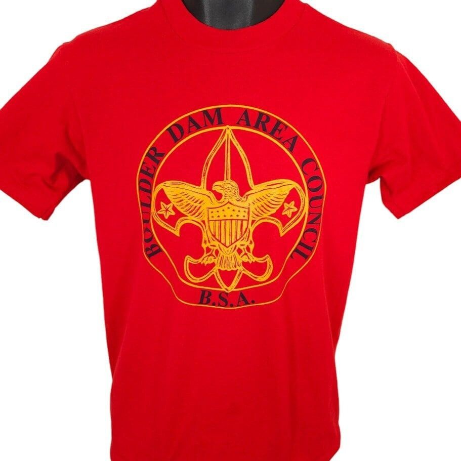 Vintage Vintage Boy Scouts T Shirt Mens Size Medium Red 80s Boulder Size US M / EU 48-50 / 2 - 1 Thumbnail