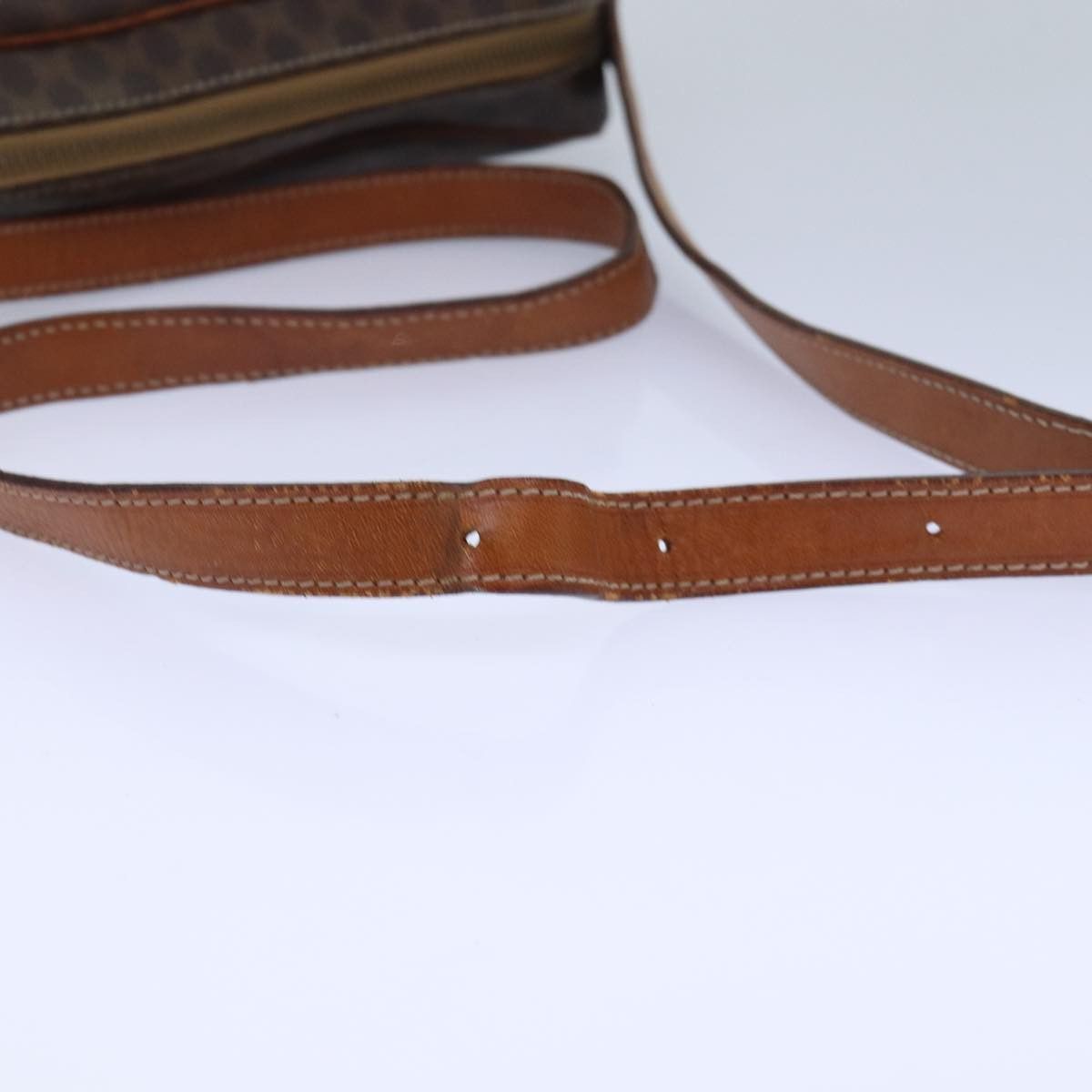 Celine CELINE Macadam Canvas Shoulder Bag Pvc Leather Brown Gold Size ONE SIZE - 7 Thumbnail