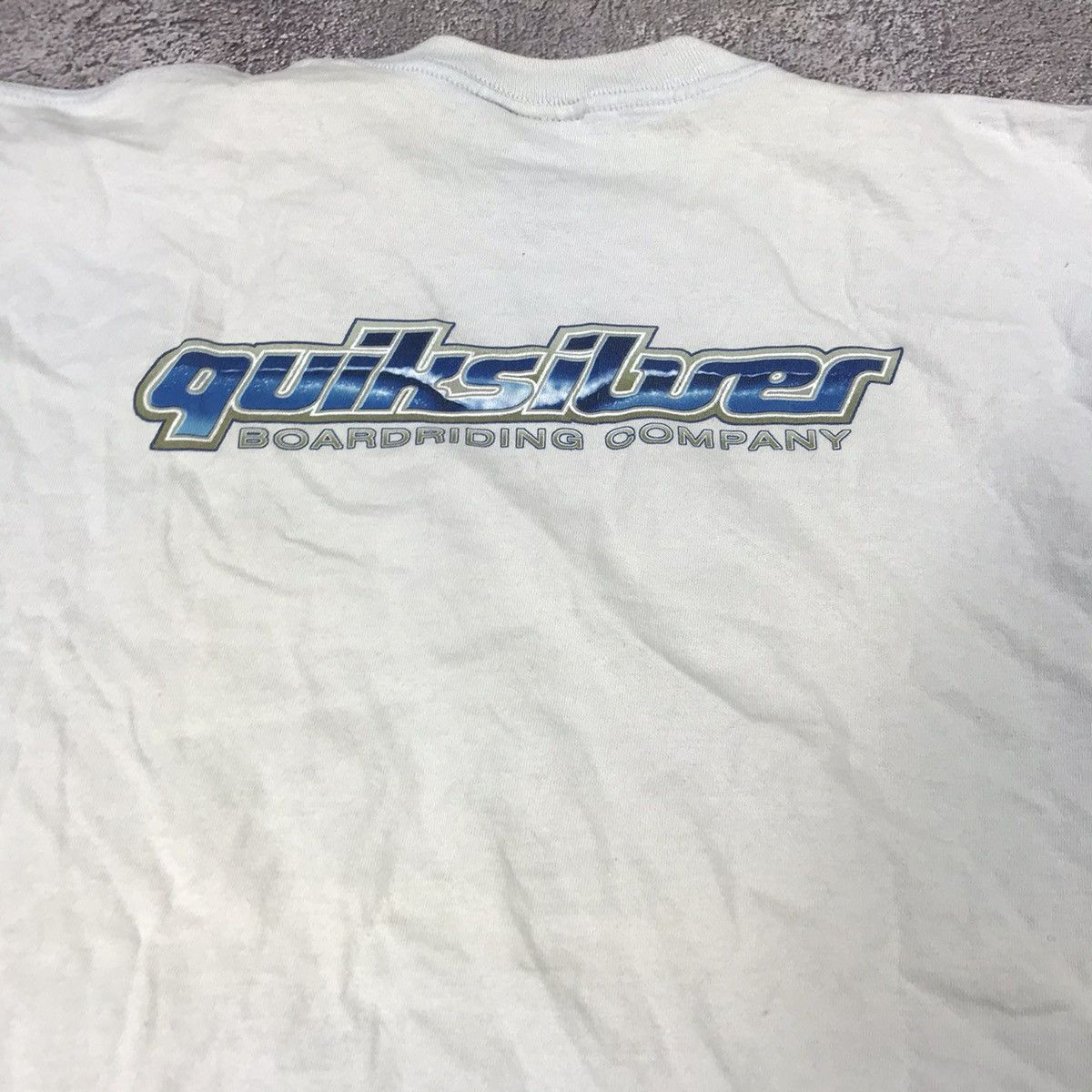 Vintage Vintage Y2K Quicksilver Sun Faded Logo Tee Streetwear Slim L Size US L / EU 52-54 / 3 - 5 Thumbnail