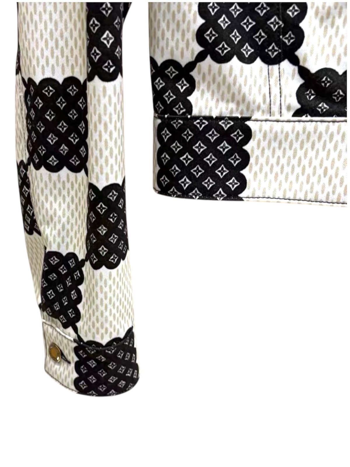 Louis Vuitton Louis Vuitton Women’s Bubble Damier Trucker Jacket Cotton Size XS / US 0-2 / IT 36-38 - 3 Thumbnail