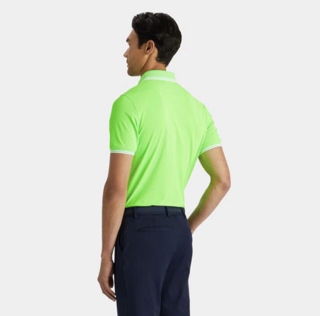 G/FORE G/Fore Embossed Logo Banded Tech Pique Polo Shirt Neon Gecko Size US L / EU 52-54 / 3 - 3 Thumbnail
