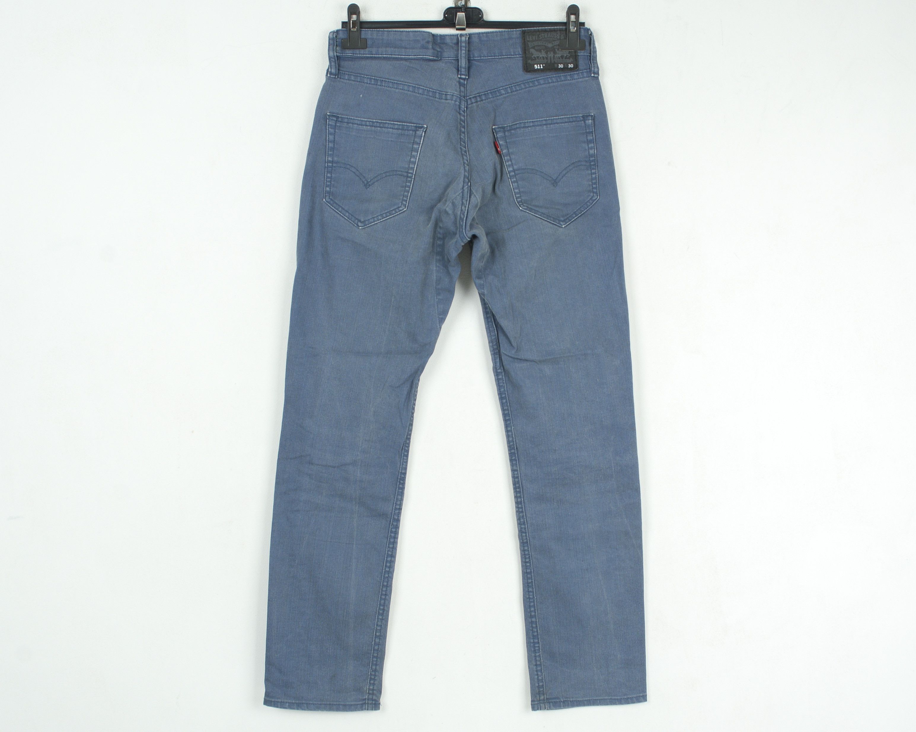 Levi's 511 Mens W30 L30 Skinny Jeans Denim Pants Trousers Blue Zip Size US 30 / EU 46 - 3 Thumbnail