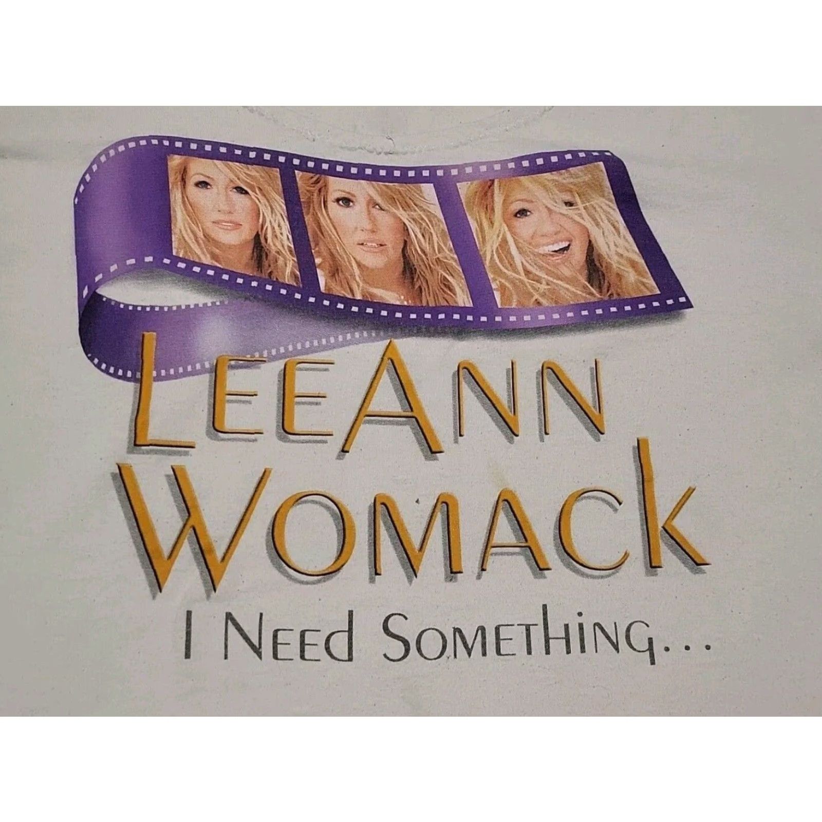 Vintage VINTAGE Leeann Womack T-Shirt Concert 2XL Plus Creme 2000s Something Worth Leaving Behind Womens Size XXL / US 16-18 / IT 52-54 - 2 Thumbnail