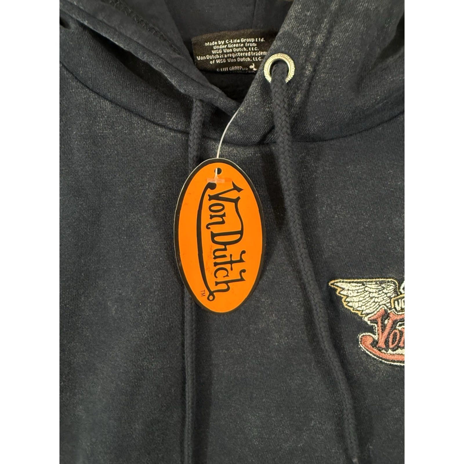 Von Dutch VINTAGE Von Dutch Motorcycles Hoodie Sweatshirt Men Sz S Blue Pullover Double Sided NWT Size US S / EU 44-46 / 1 - 7 Thumbnail
