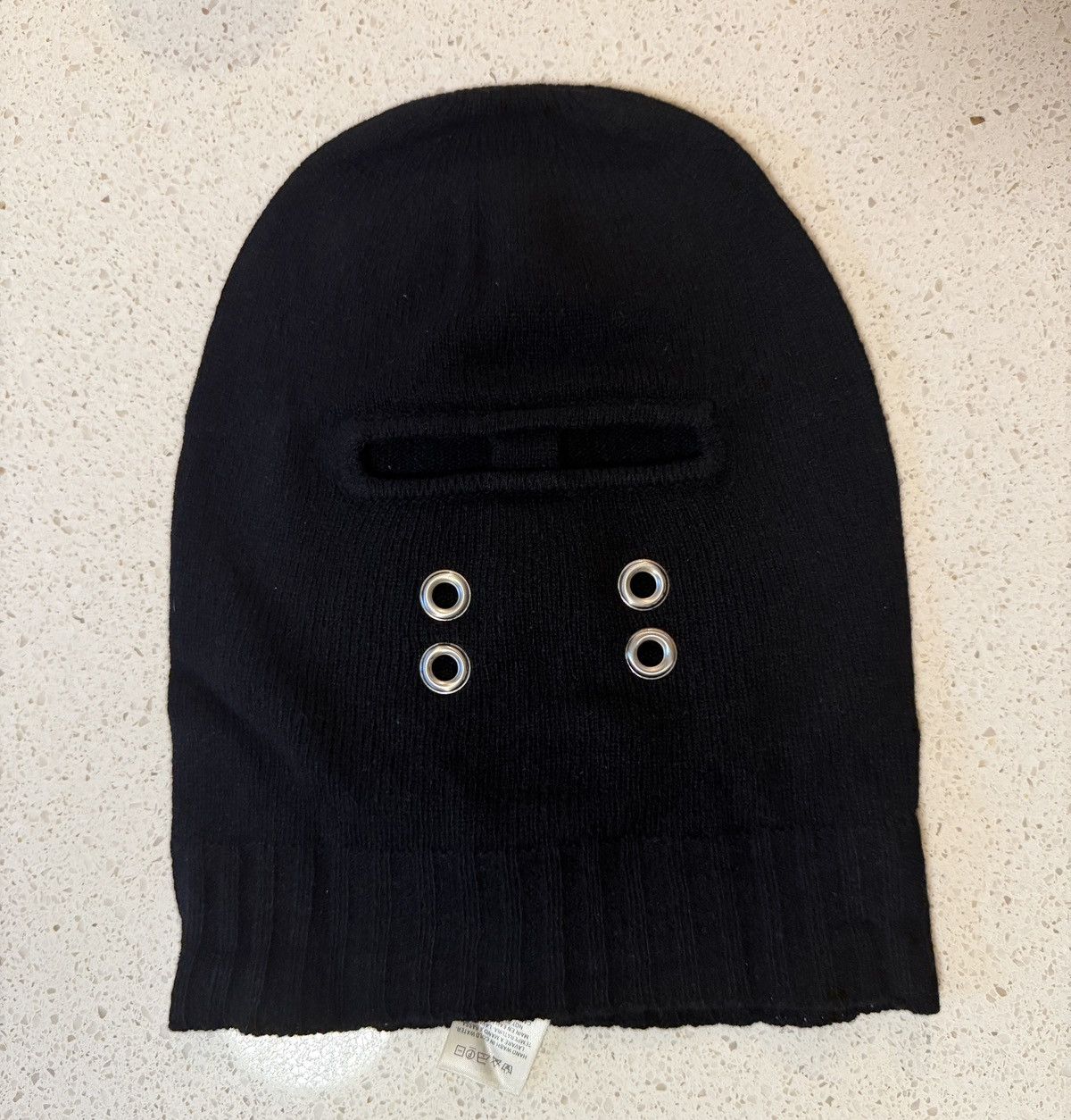 Rick Owens RICK OWENS GIMP CASHMERE BALACLAVA SHIESTY MASK BEANIE