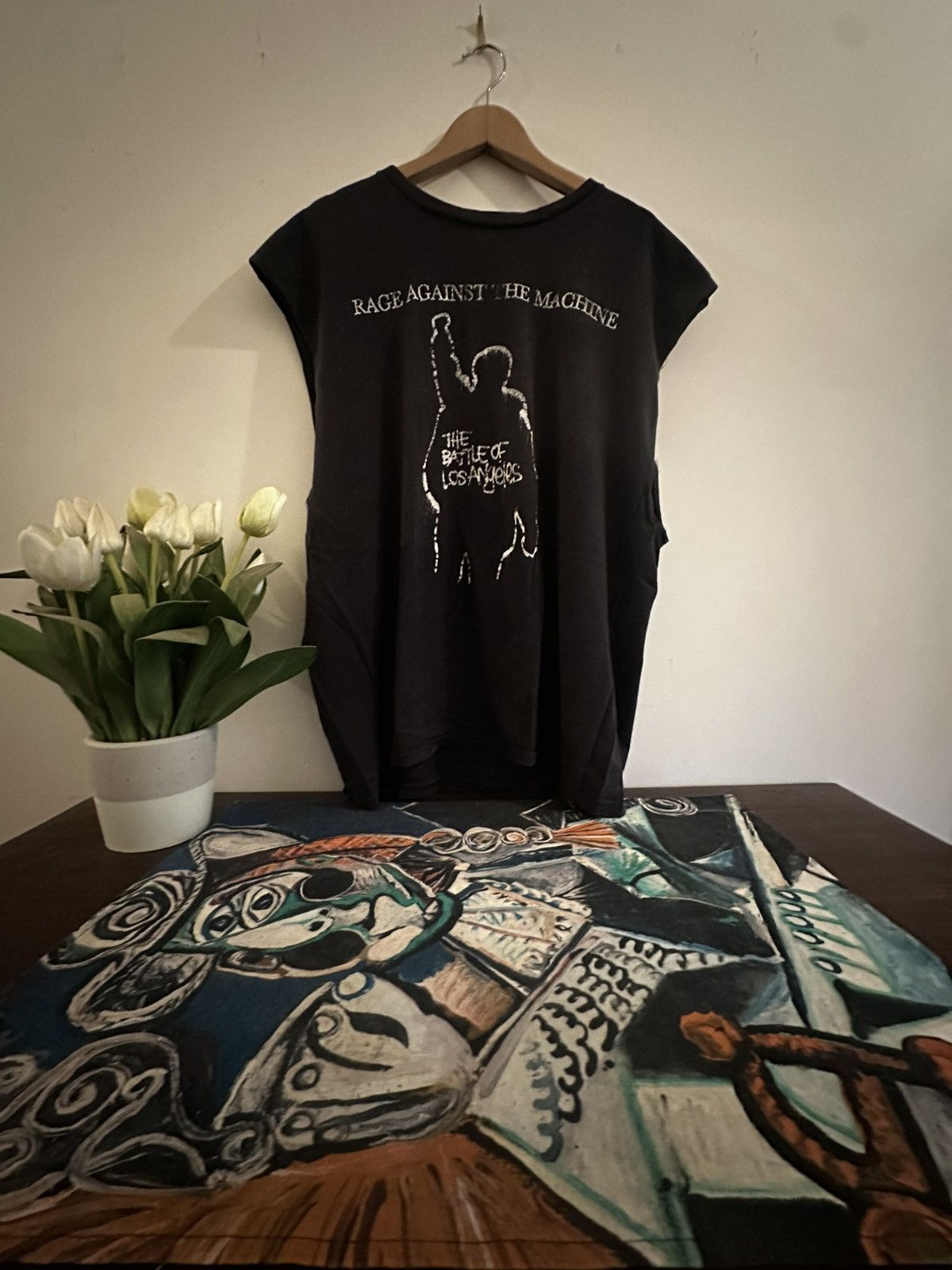 Band Tees VTG RATM “The Battle Of Los Angeles” Sleeveless Tee - 2XL. Size US XXL / EU 58 / 5 - 1 Thumbnail
