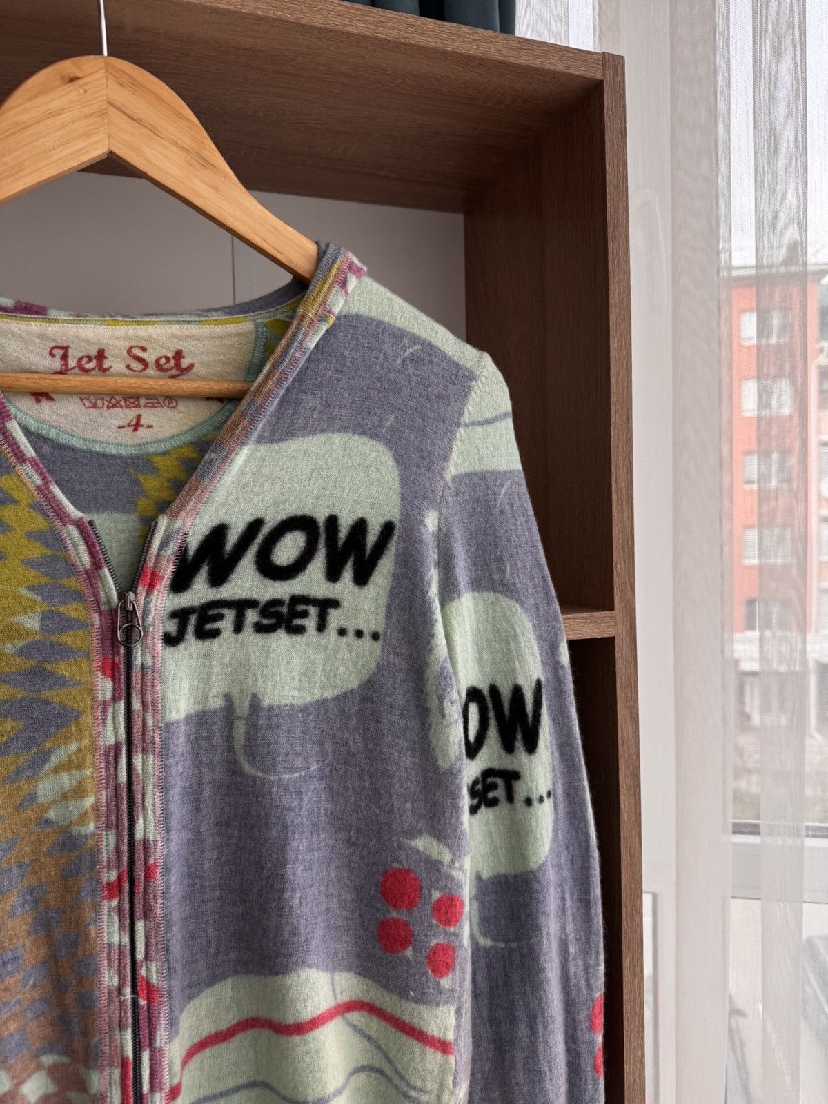 JET SET × Vintage Vintage Jet Set Multilogo Cashmere Luxury RiRi Zip Hoodie Size US S / EU 44-46 / 1 - 2 Thumbnail