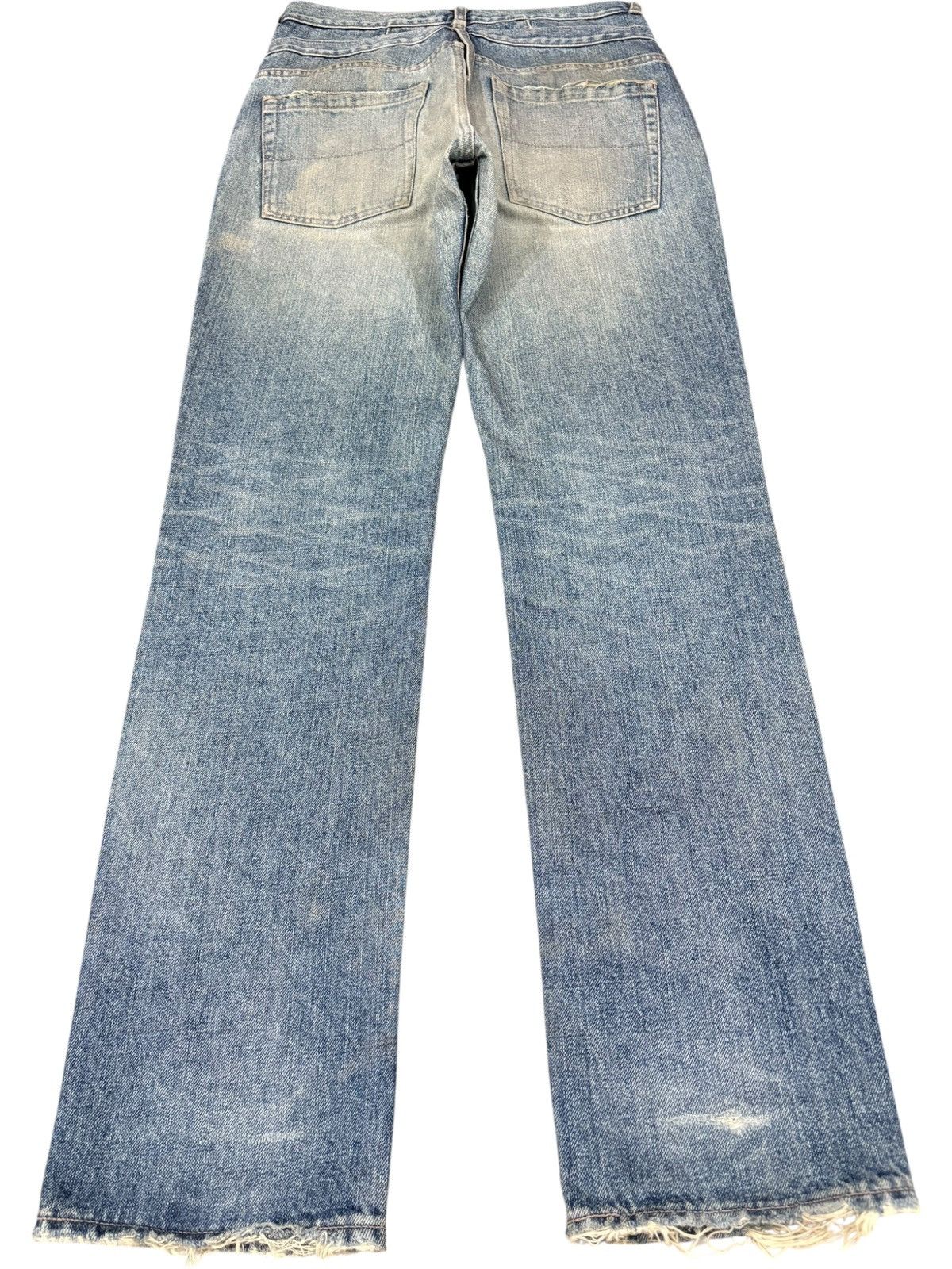 Japanese Brand Vintage Japanese Brand Double Waist Mud Wash Distressed Jean Size US 30 / EU 46 - 2 Thumbnail