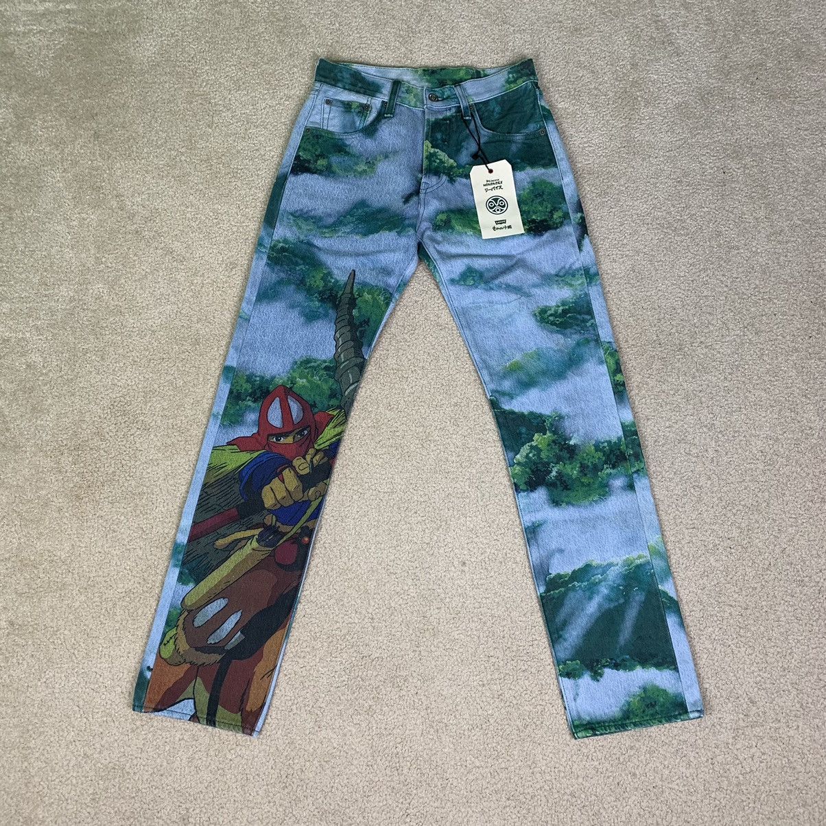 image of Levis x Movie Levi’S X Princess Mononoke Studio Ghibli Anime Jeans () in Blue, Men's (Size 28)