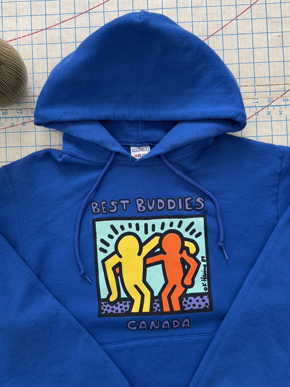 Keith Haring × Vintage Keith Haring Best Buddies Canada Hoodie Blue Size Small Size US S / EU 44-46 / 1 - 5 Thumbnail