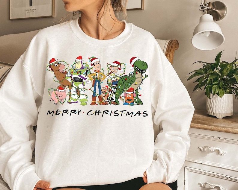 Designer Merry Christmas Toy Story Shirt Size L / US 10 / IT 46 - 1 Thumbnail