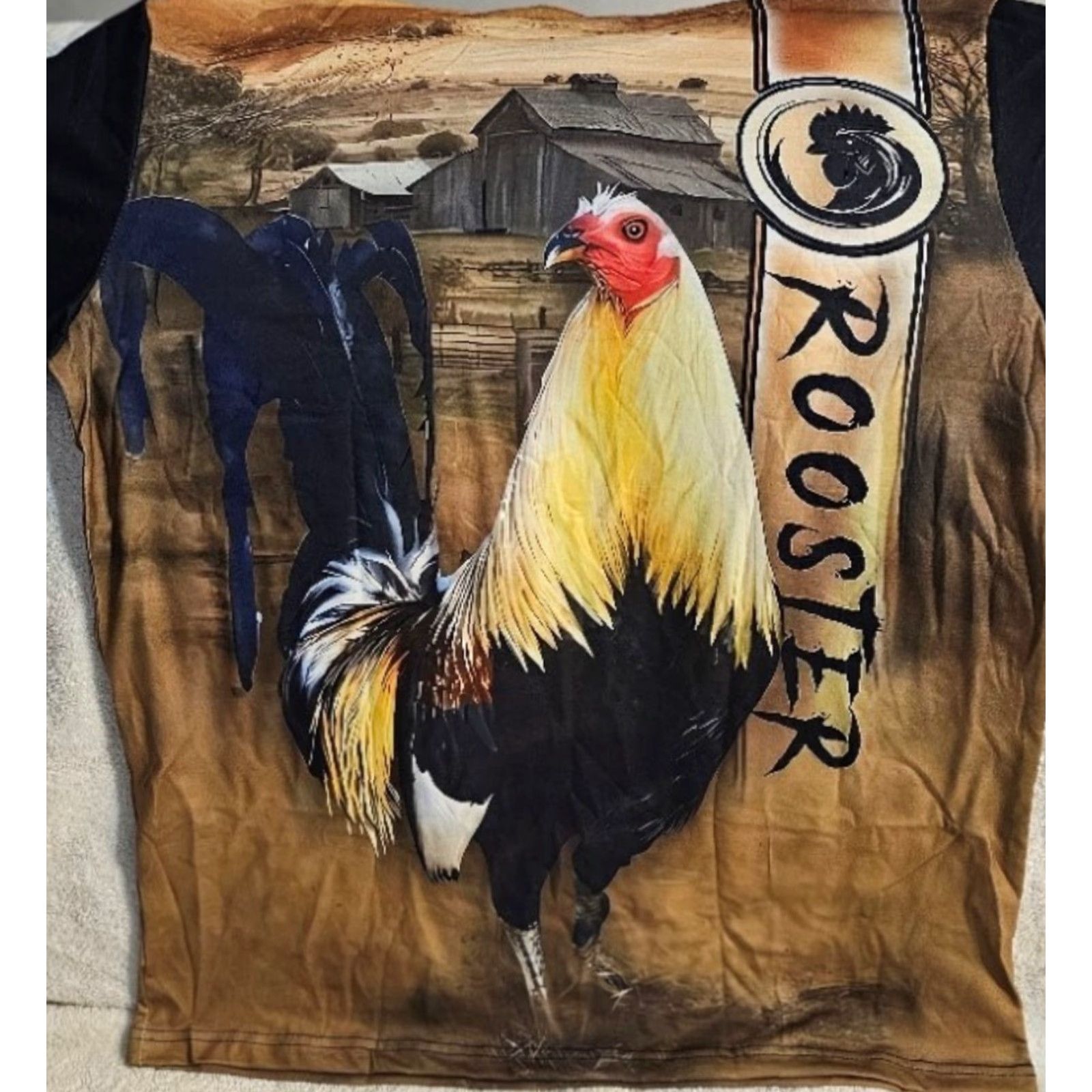 Vintage VINTAGE ROOSTER FARM BIRD ANIMAL COUNTRY OUTDOOR T-SHIRT Size US M / EU 48-50 / 2 - 4 Thumbnail