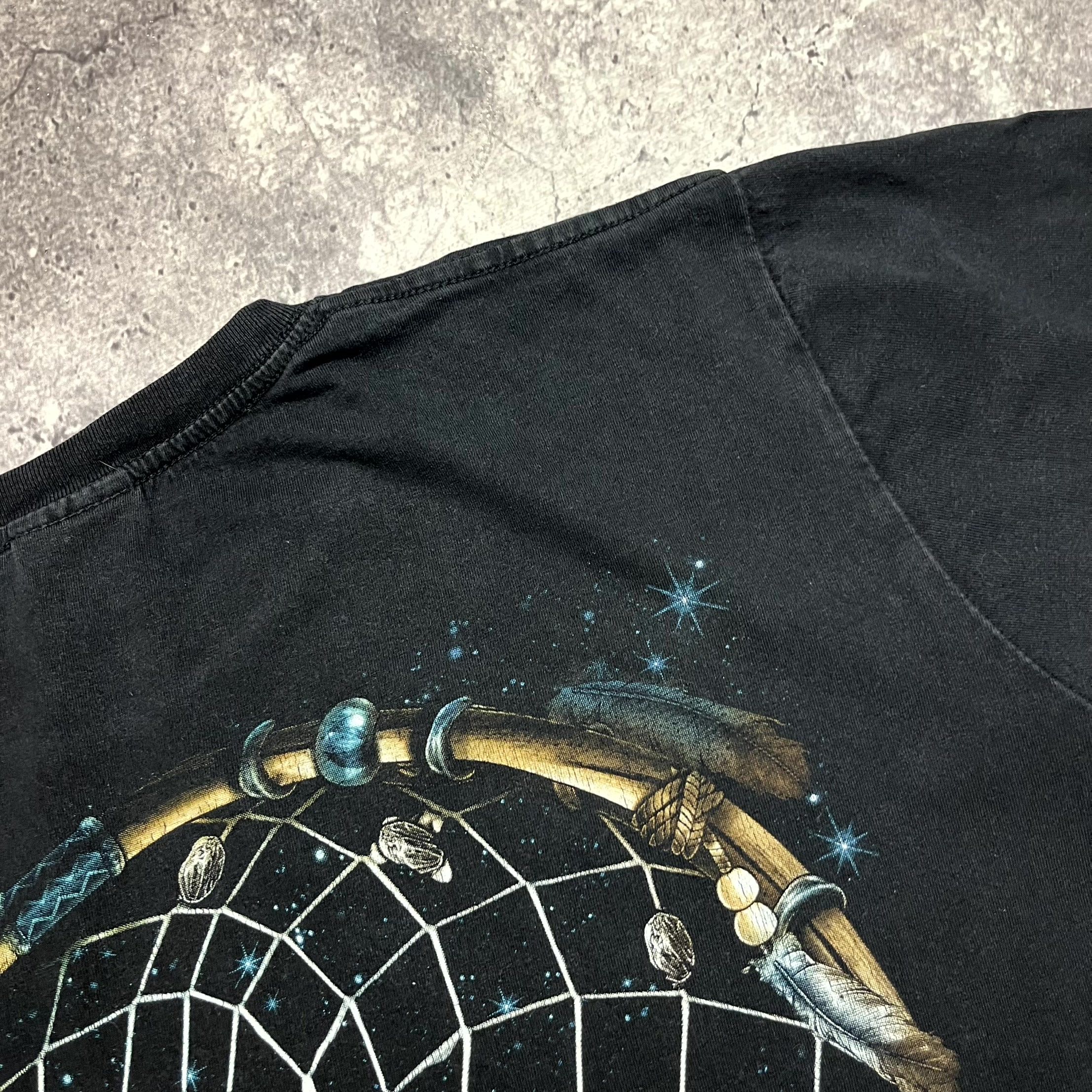 Vintage Vintage WILD Black T Shirt Dream Catcher Wolf 90s Size M Size US L / EU 52-54 / 3 - 10 Thumbnail