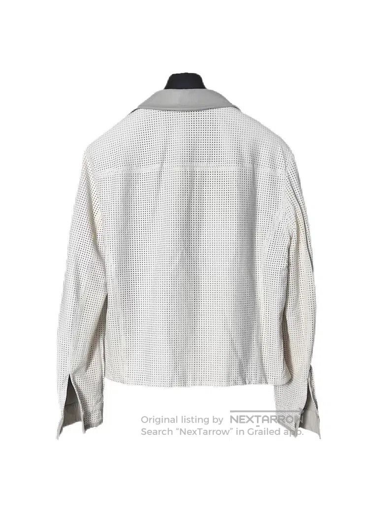 Brioni Brioni Double-faced reversible hollowed-out leather jacket Size US M / EU 48-50 / 2 - 5 Thumbnail
