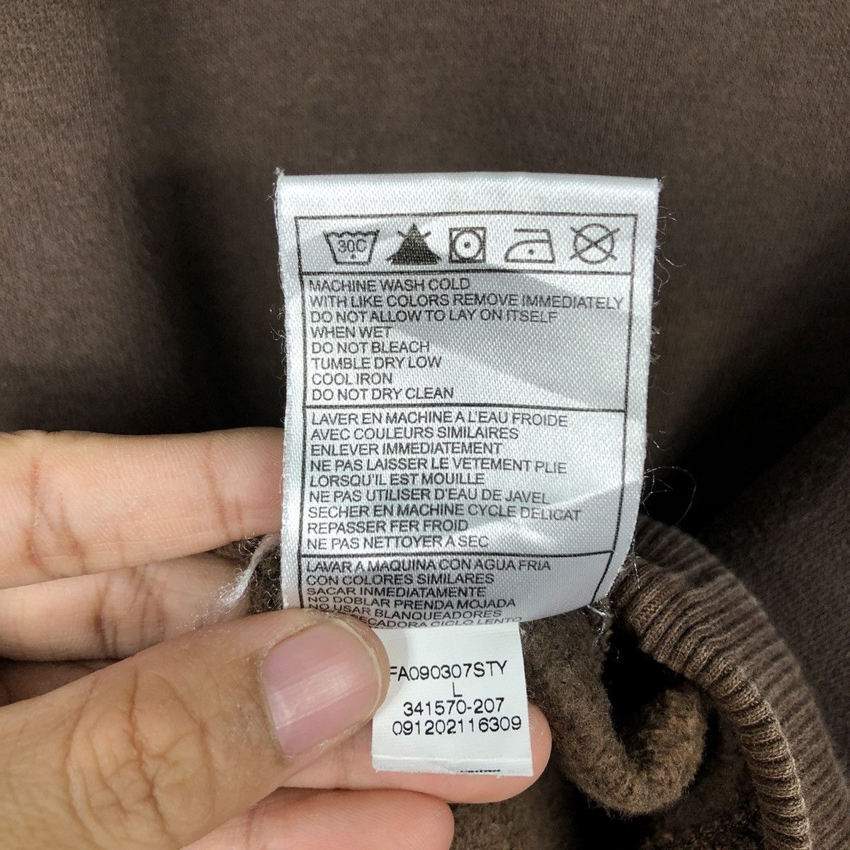 Nike Nike Essential Micro Swoosh Sweatshirt — Washed Cocoa Tone Size US L / EU 52-54 / 3 - 17 Thumbnail