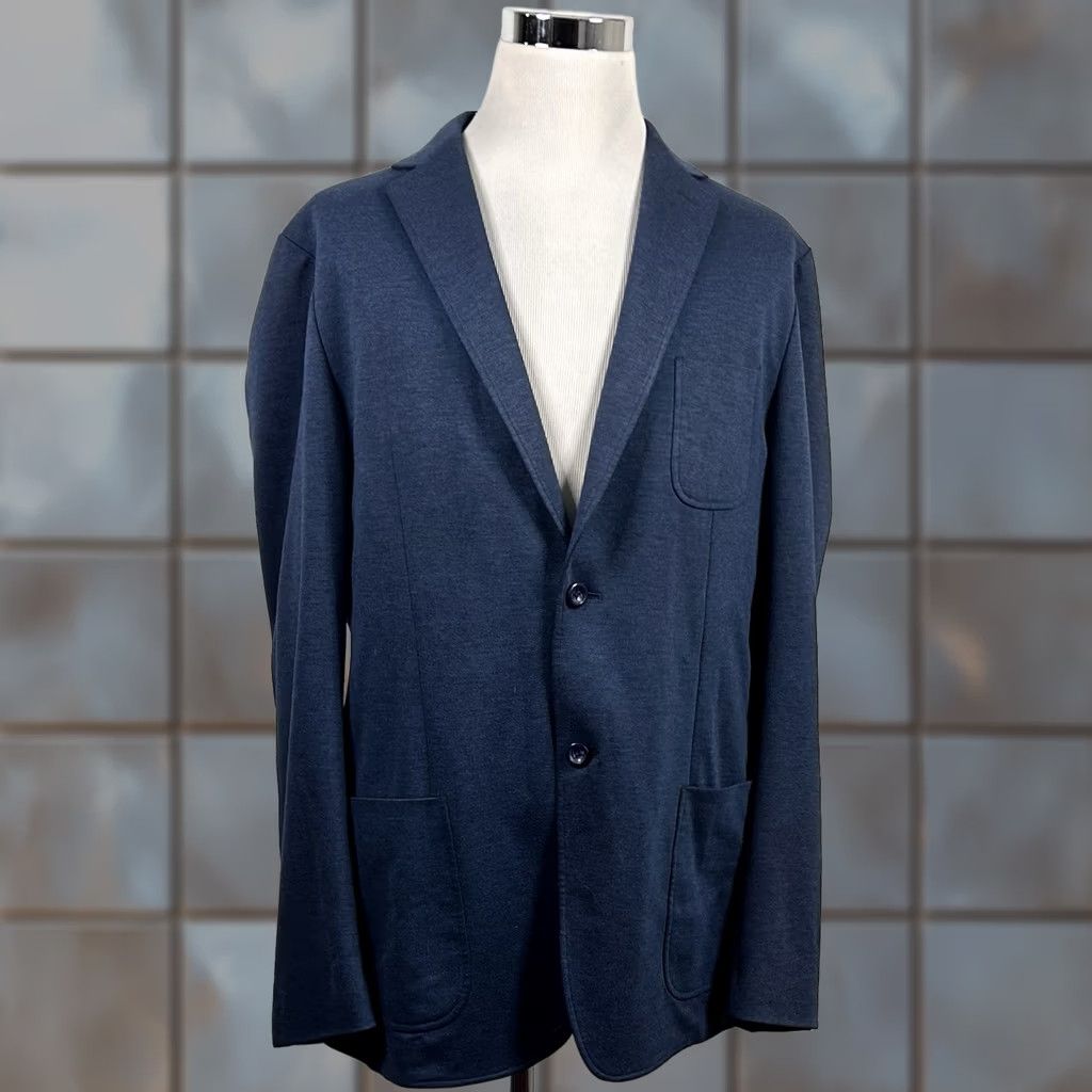 Vintage Trunk Club Custom Sport Coat Blue Two Button Double Vented 44L Size US S / EU 44-46 / 1 - 1 Thumbnail