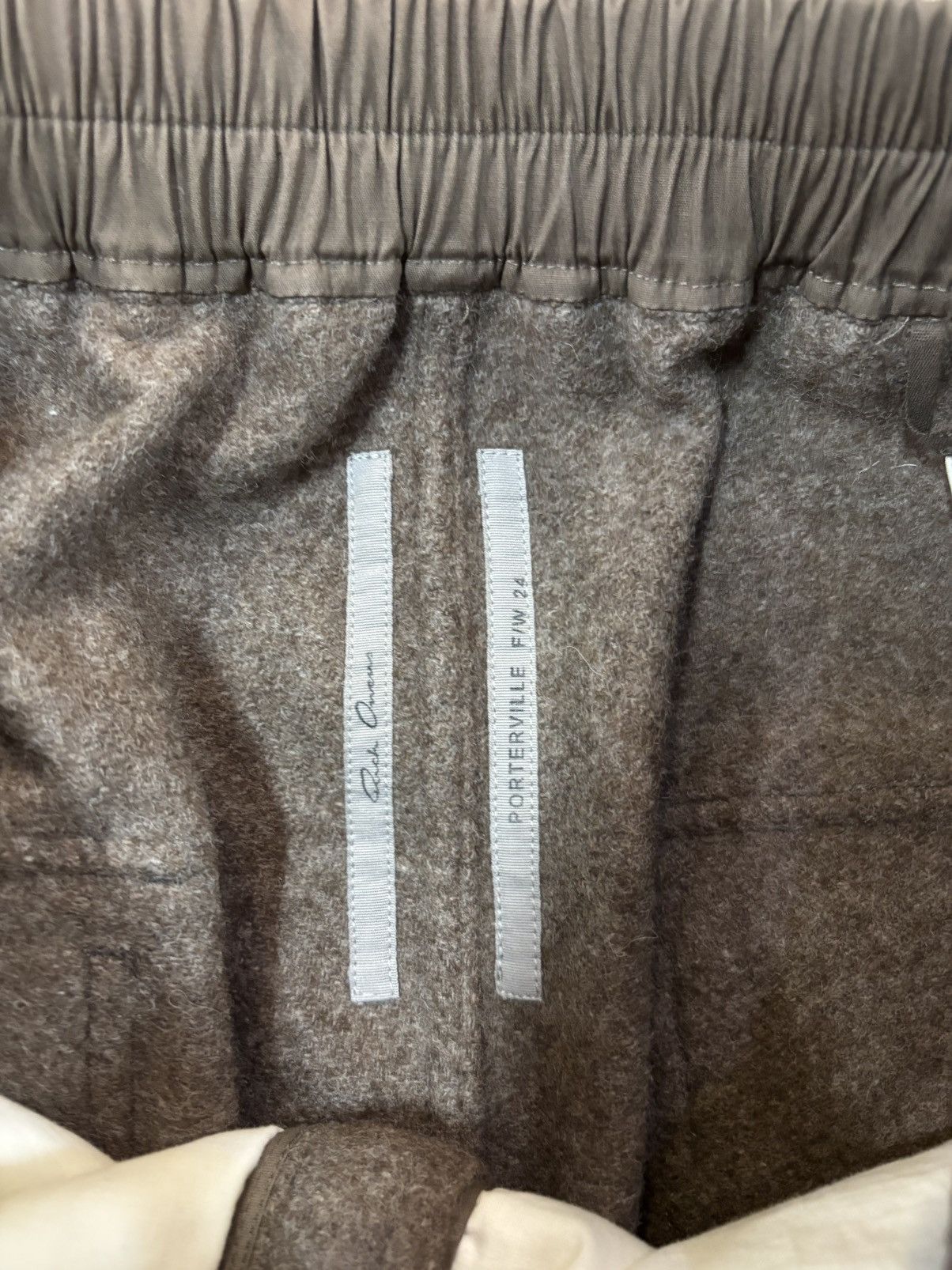 Rick Owens FW24 Rick Owens Porterville Bela Wool Fawn Pants Size US 36 / EU 52 - 4 Thumbnail