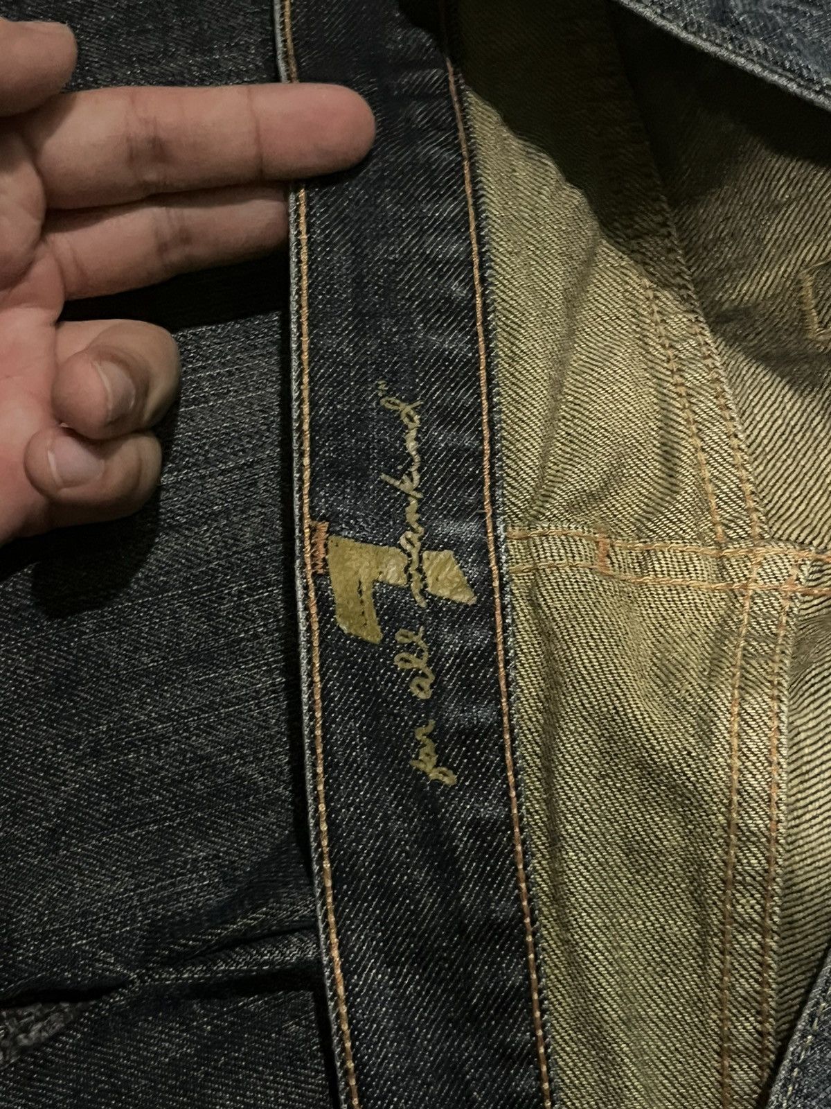 7 For All Mankind ⚡️Crazy⚡️7 For All Mankind Sand Wash Whiskering Flare Jeans Size US 34 / EU 50 - 12 Thumbnail