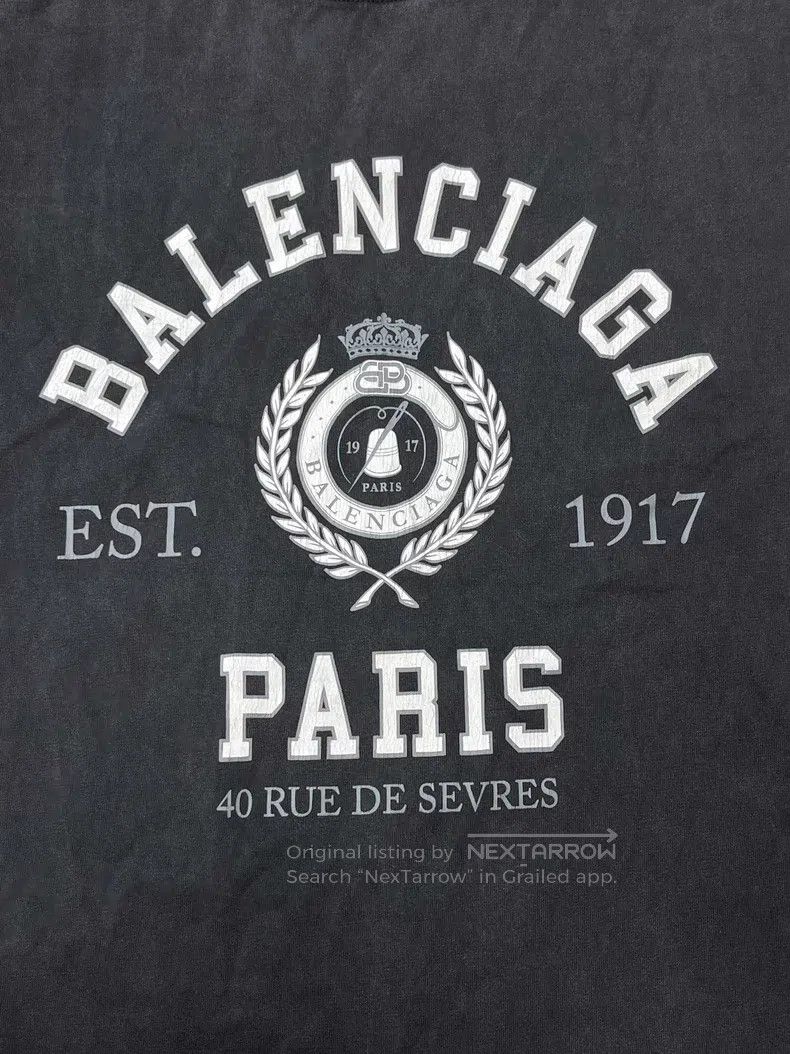 Balenciaga Balenciaga Vintage Washed Distressed Cracked Print Short S Size M / US 6-8 / IT 42-44 - 3 Thumbnail