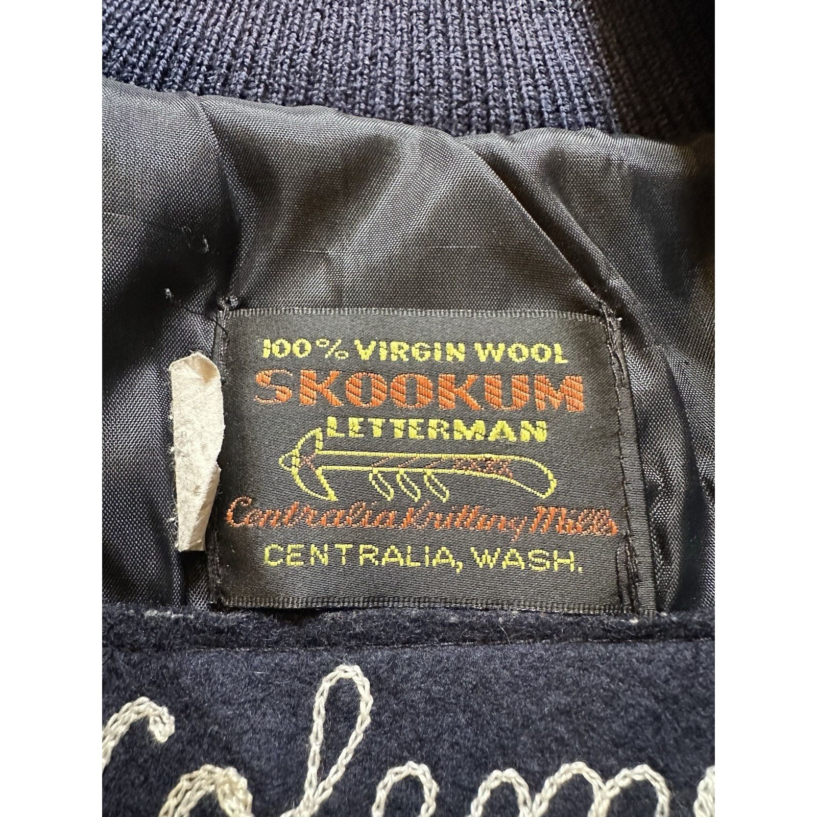 Skookum 2002 Vintage Huskies Letterman Varsity Bomber Wool Jacket Size US XL / EU 56 / 4 - 13 Thumbnail