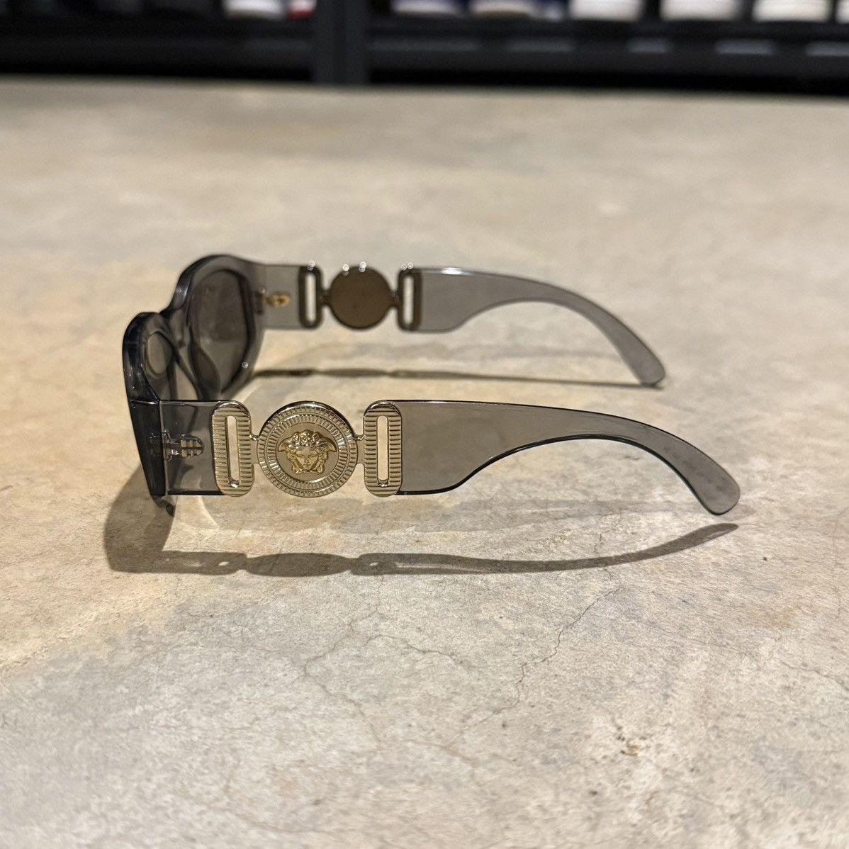 Versace Versace Medusa Logo Biggie Translucent Sunglasses Grey Size ONE SIZE - 3 Thumbnail