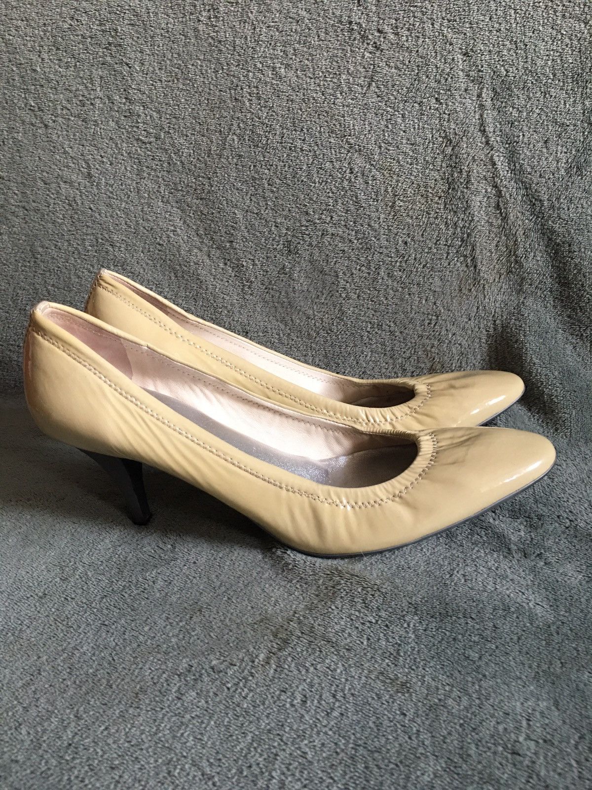 Prada PRADA Vintage Beige Patent Leather Pump Heels EU 41 Size US 11 / IT 41 - 5 Thumbnail