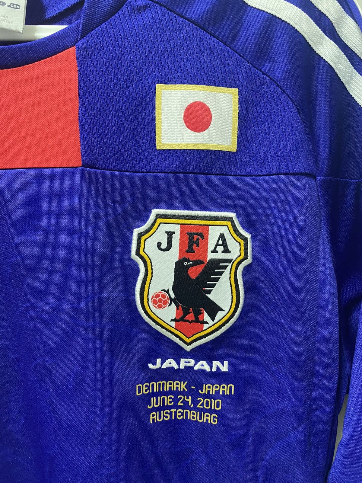 Adidas Japan Fifa World Cup 2010 ✖️Japan vs denmark,Austenbuang Size US L / EU 52-54 / 3 - 4 Thumbnail