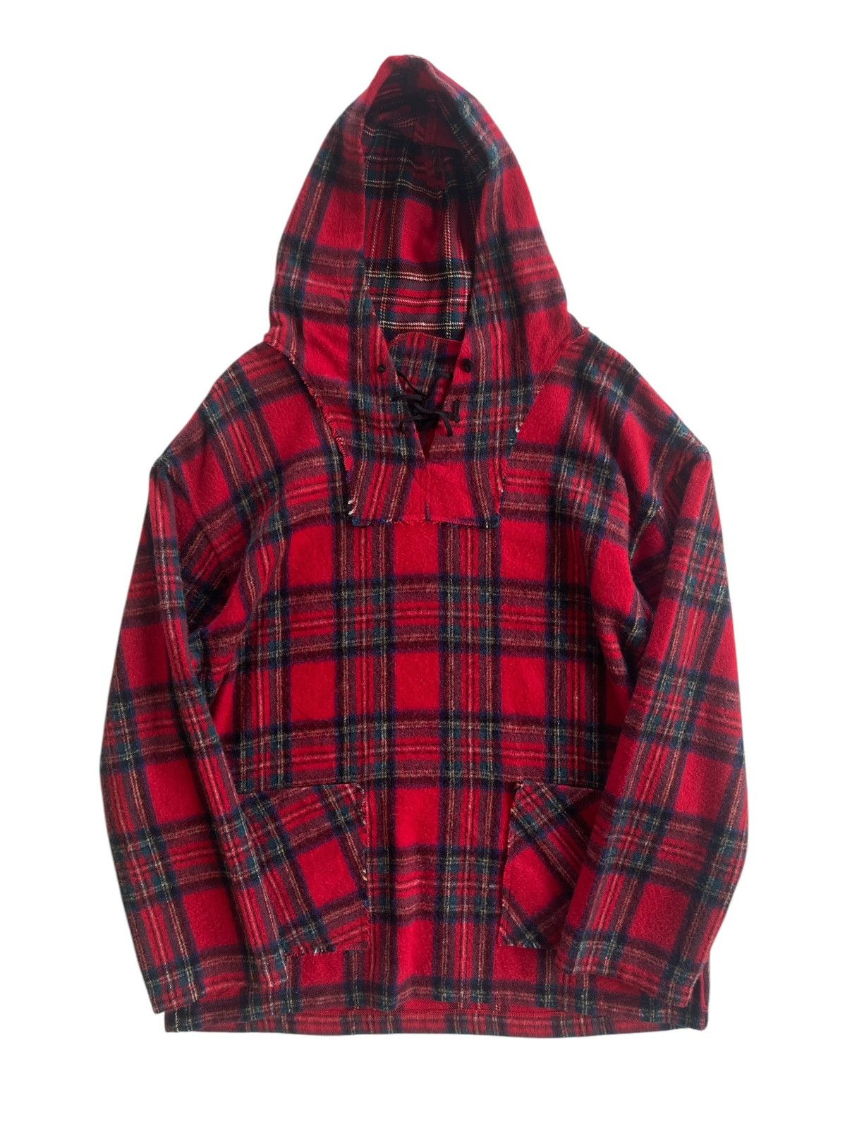 DEPT LOVE Punk Rave Wool Plaid Hooded