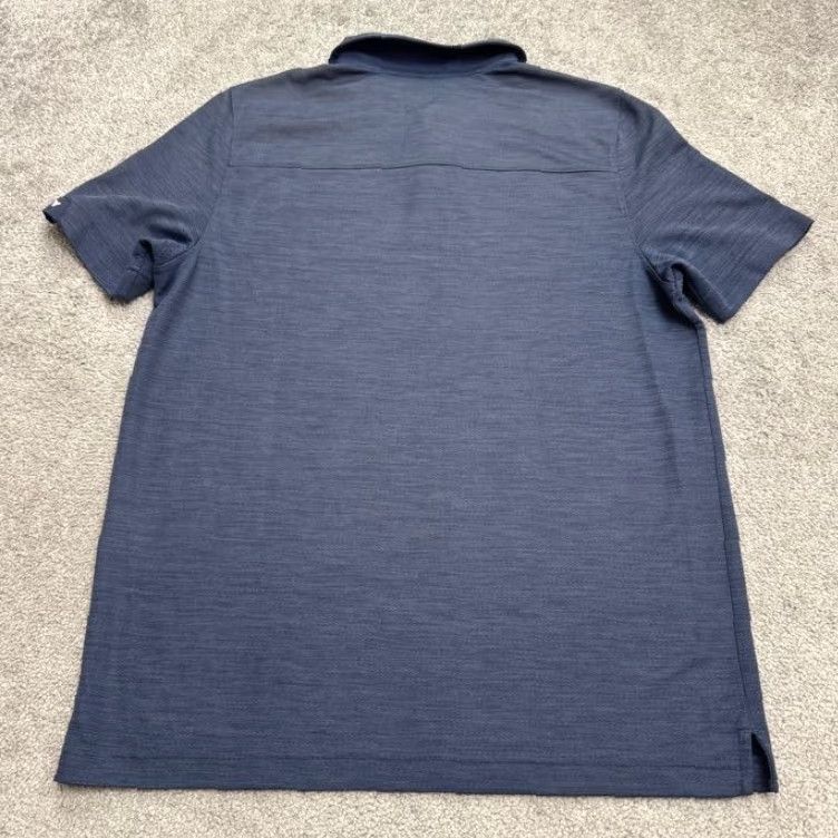 Oakley VINTAGE: No — Oakley Performance Golf Polo Shirt Mens Medium Heather Blue Activewear Athletic Size US M / EU 48-50 / 2 - 2 Thumbnail