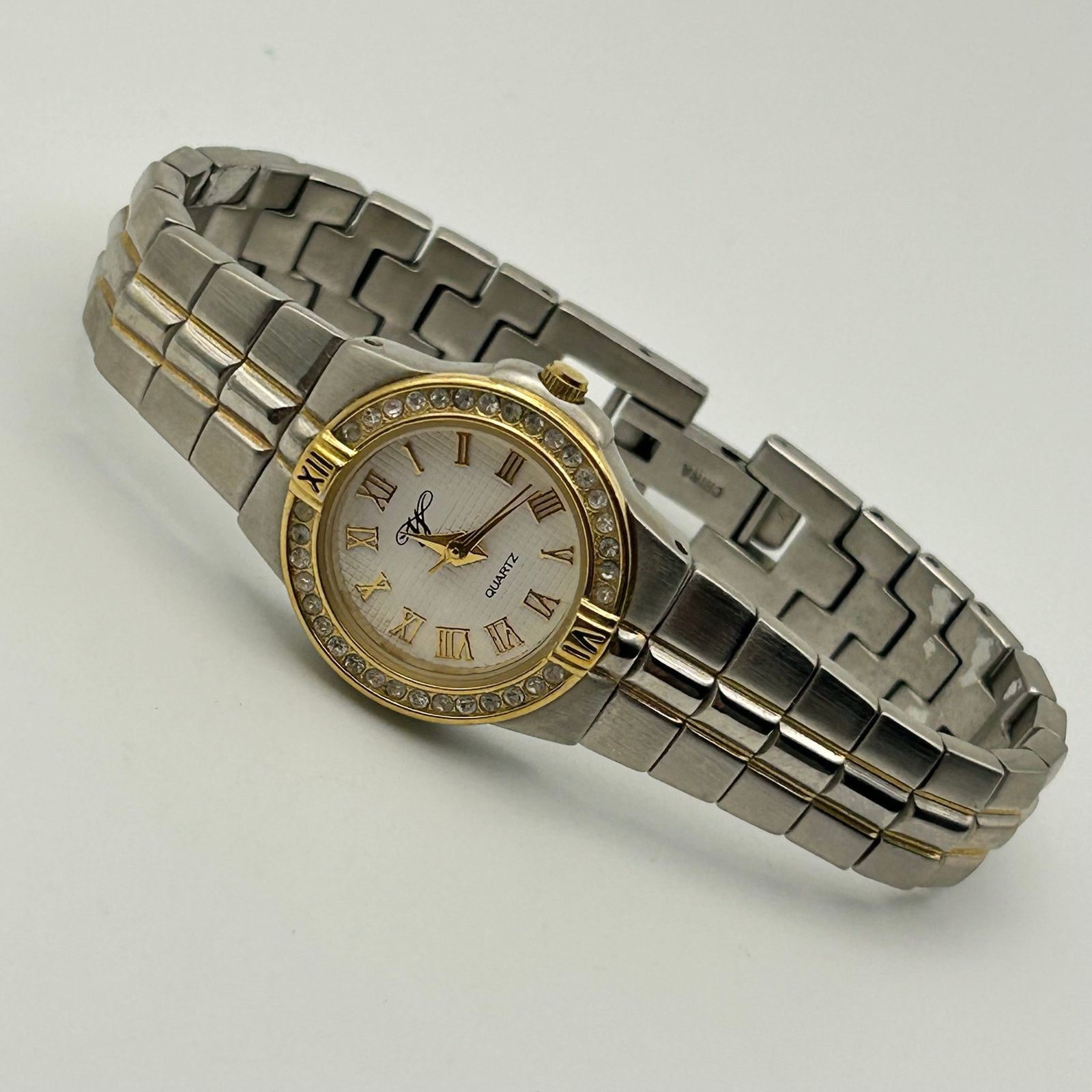 Worthington Worthington Two Tone Crystal Bezel Women’s Quartz Watch Size ONE SIZE - 4 Thumbnail