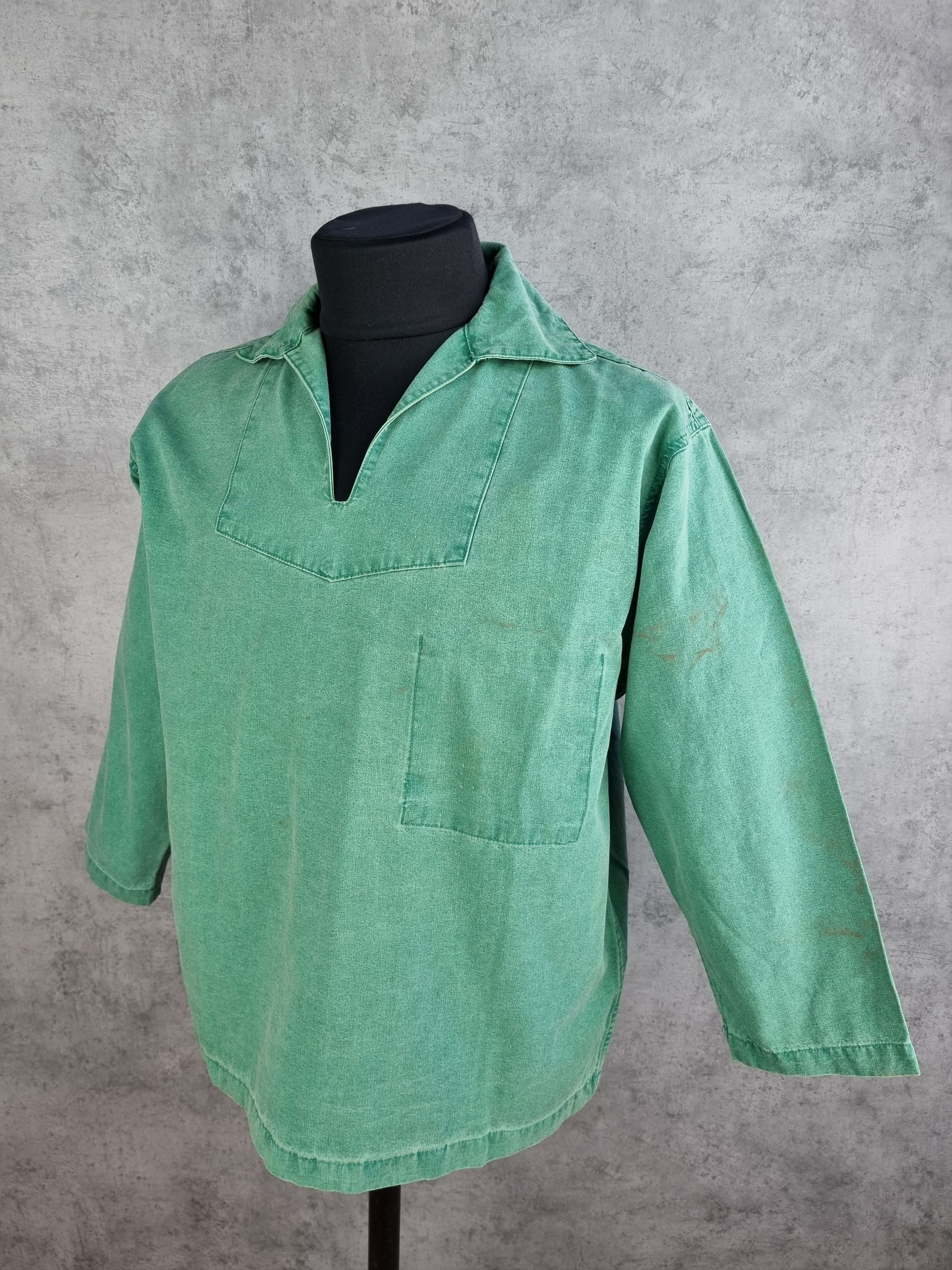 Le Laboureur × Vetra 90s Vintage French Chore Worker Fisherman Overshirt Size US M / EU 48-50 / 2 - 17 Thumbnail