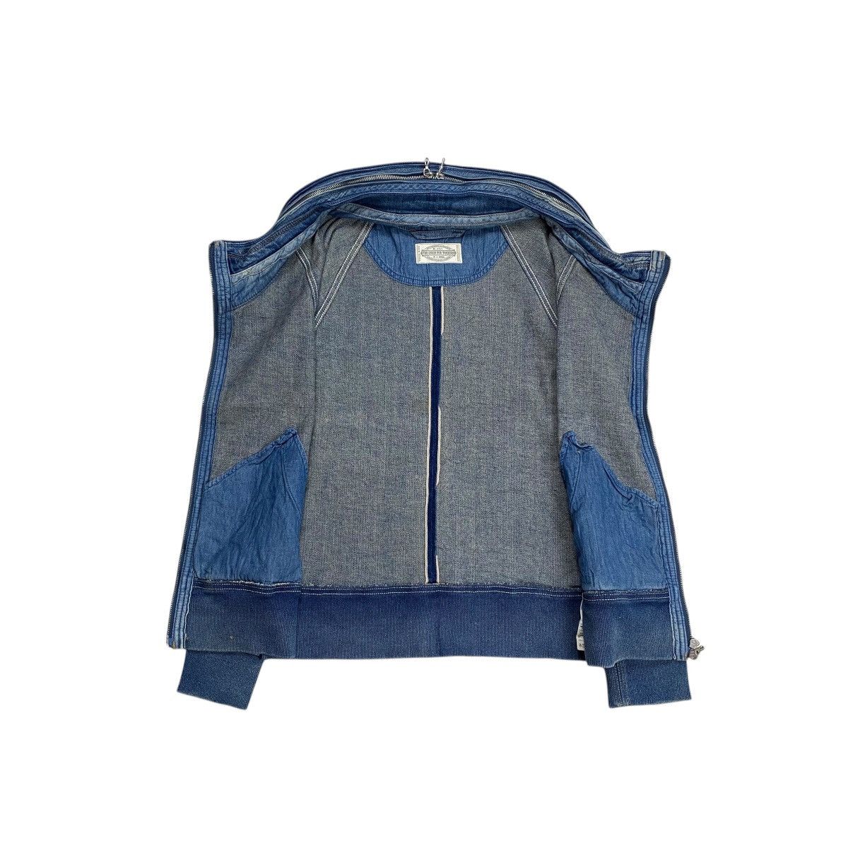 Le Grande Bleu (L.G.B.) GOA Bono Denim Zip Hood Jacket Size US M / EU 48-50 / 2 - 3 Thumbnail