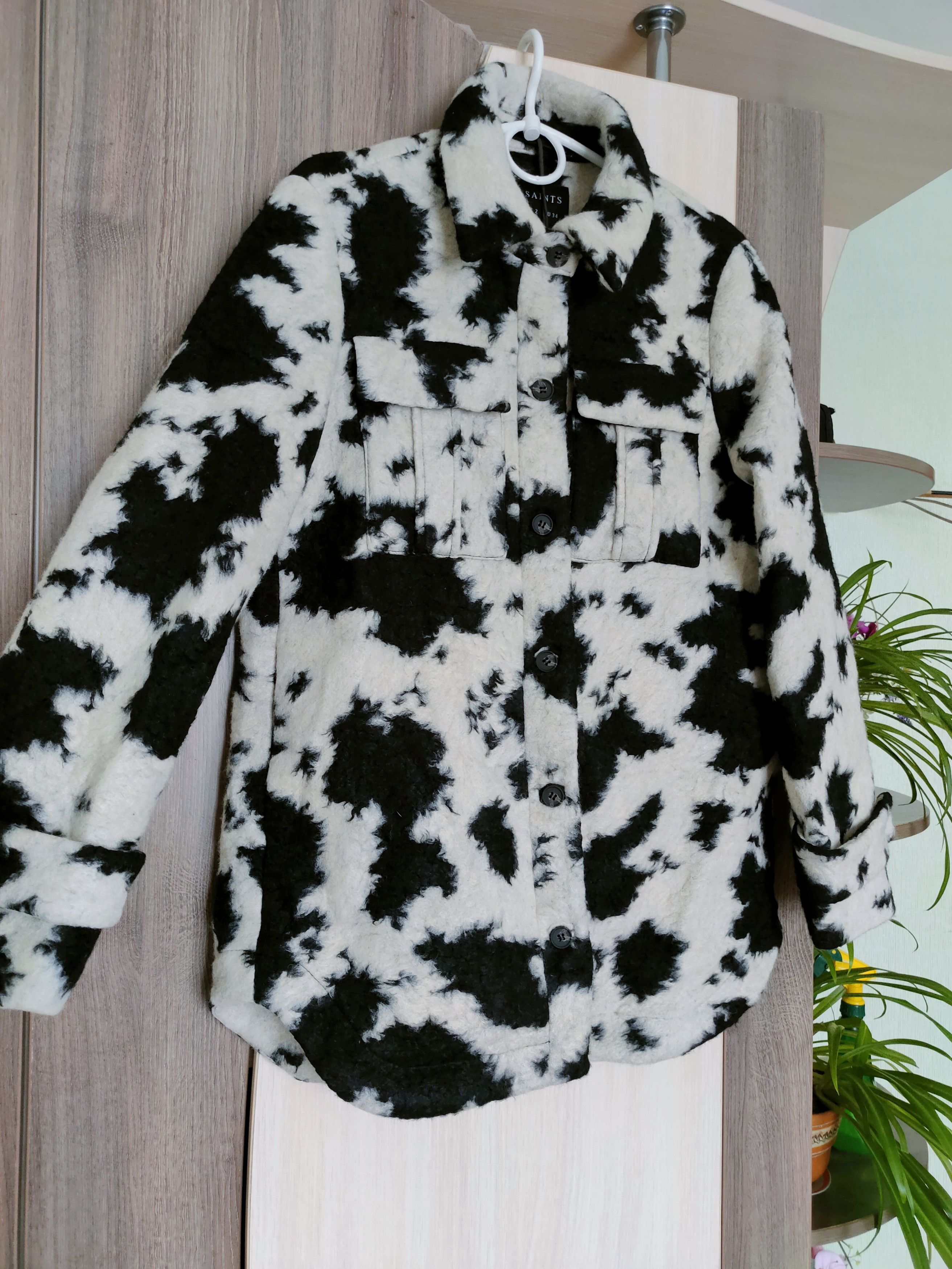 Allsaints Allsaints Jessa Jacket Coast Italian Monochrome Camo Print Size M / US 6-8 / IT 42-44 - 1 Thumbnail