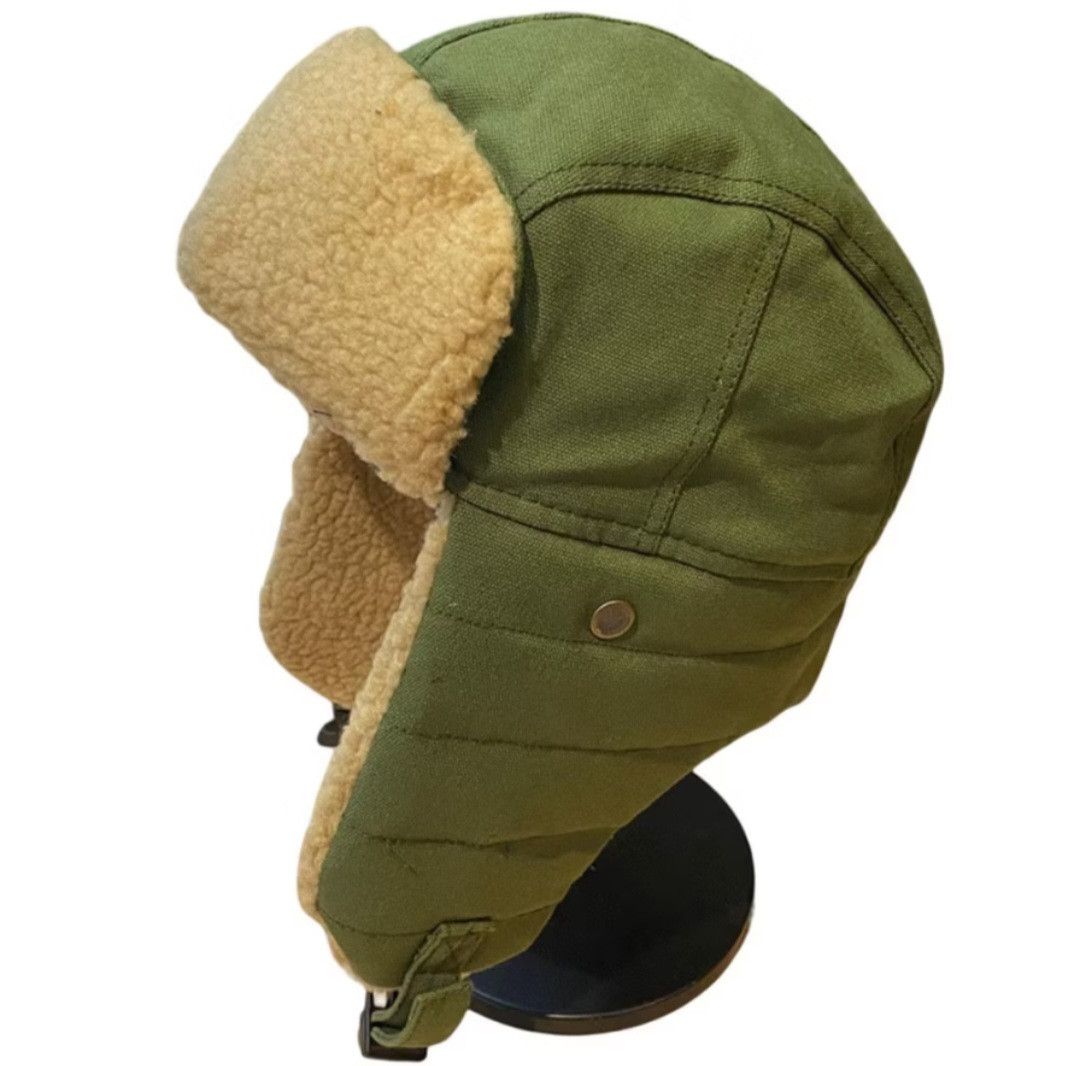 Japanese Brand 💥Aviator cap green windproof bomber hat Size ONE SIZE - 1 Preview