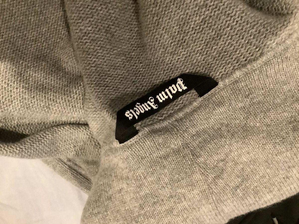 Palm Angels Palm angels curved logo knit hoodie Size US L / EU 52-54 / 3 - 5 Thumbnail