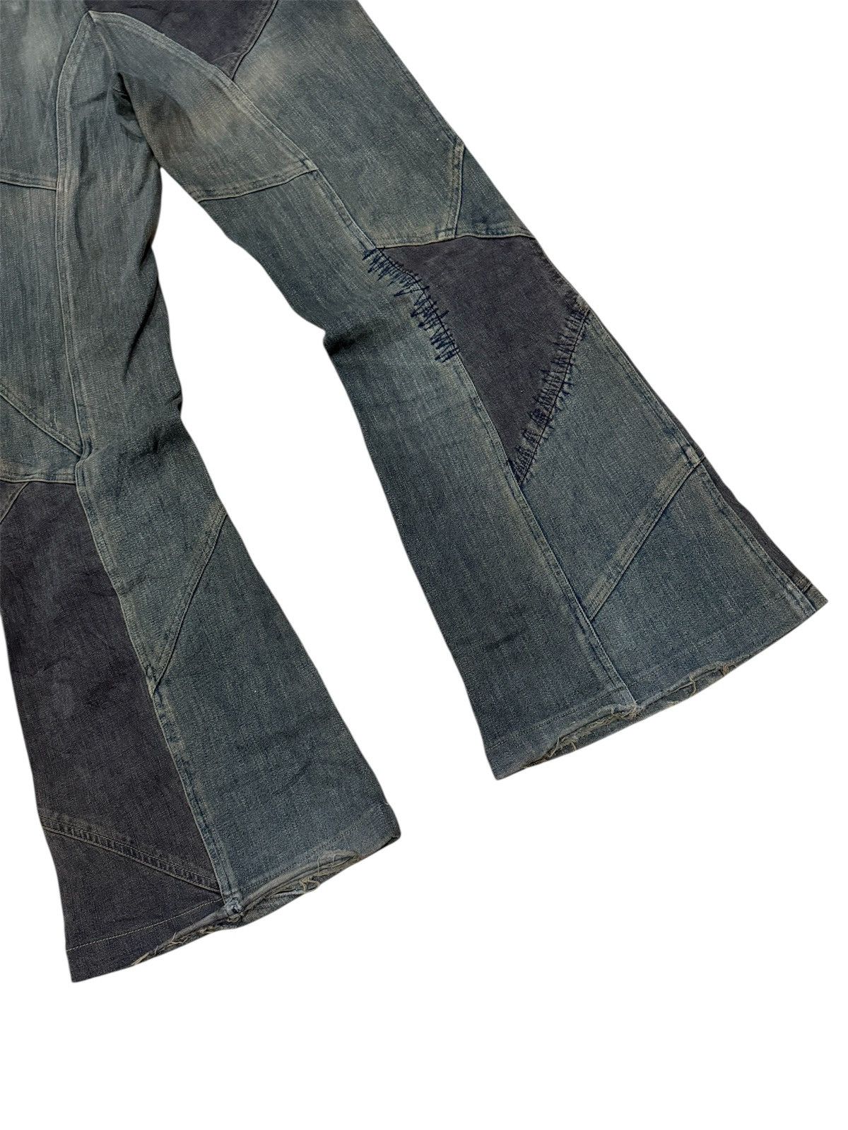Tornado Mart TORNADO MART BOOTCUT PATCHWORK STYLE JEANS Size US 32 / EU 48 - 8 Thumbnail