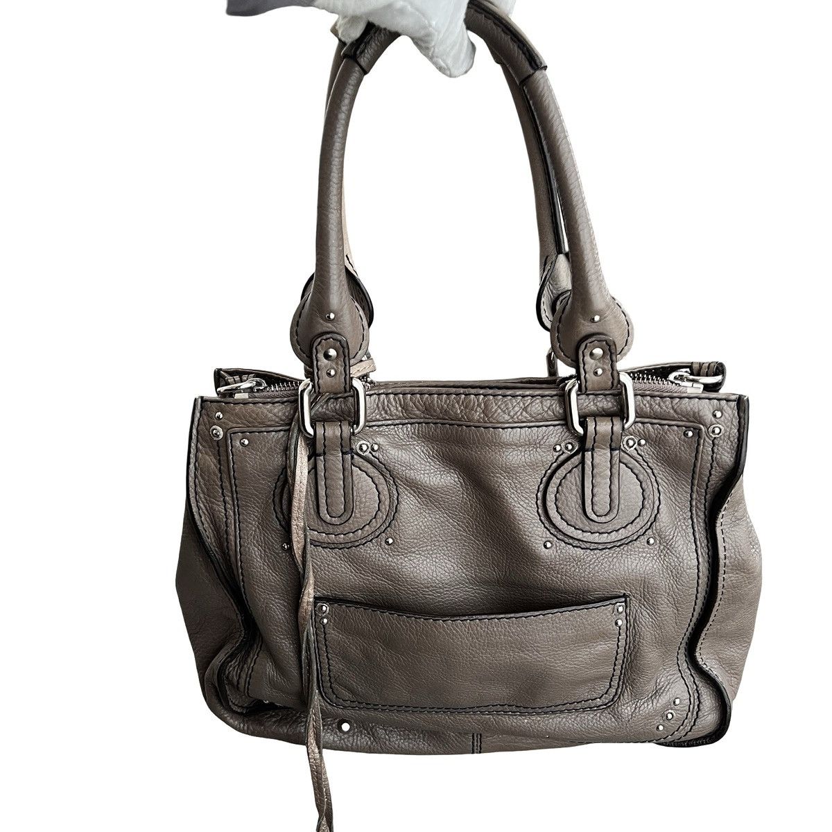 Chloe Chloé Paddington Handbag Taupe Size ONE SIZE - 13 Thumbnail