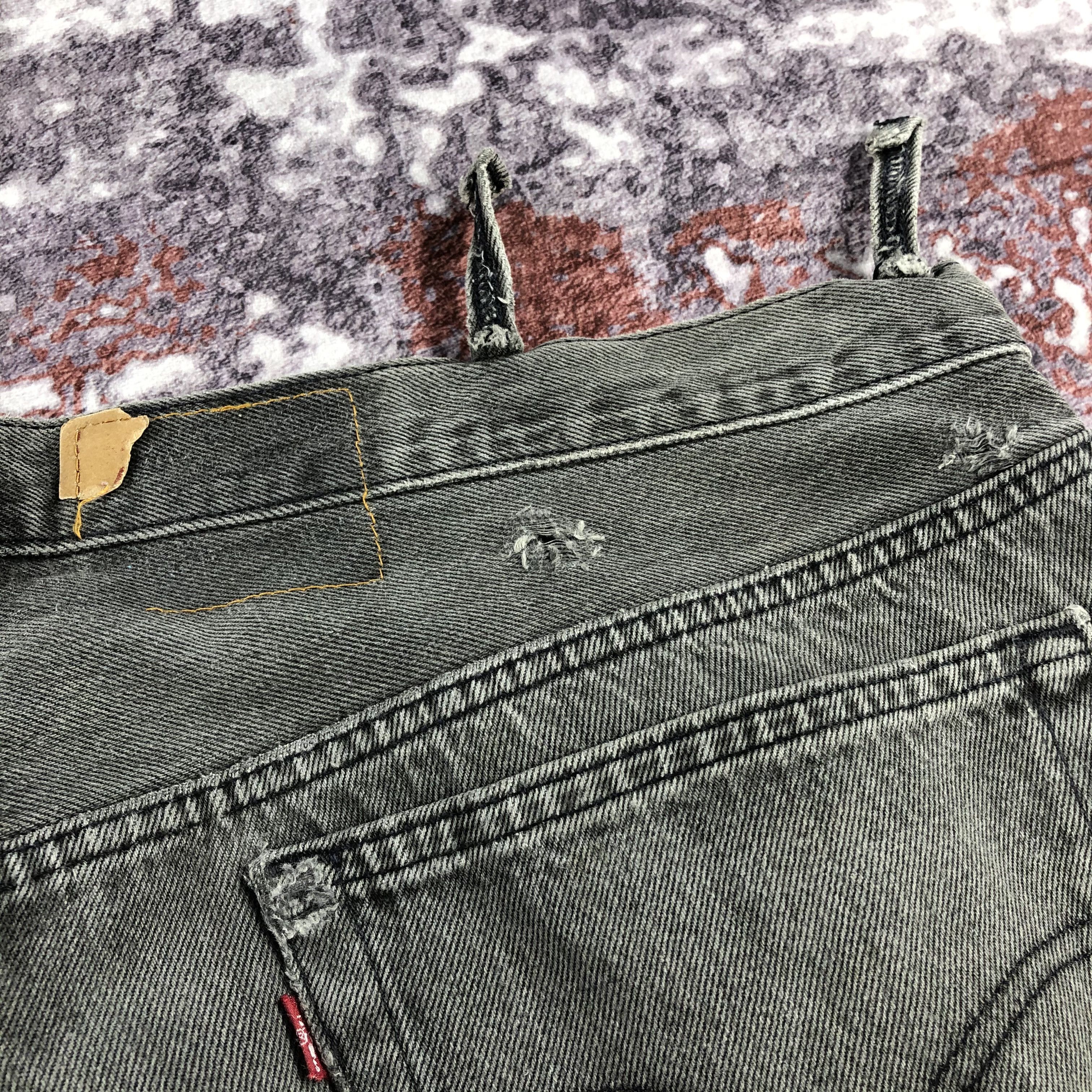 Levi's Vintage 90s Levis 501 Faded Black Jeans-JM2541 Size US 42 / EU 58 - 7 Thumbnail