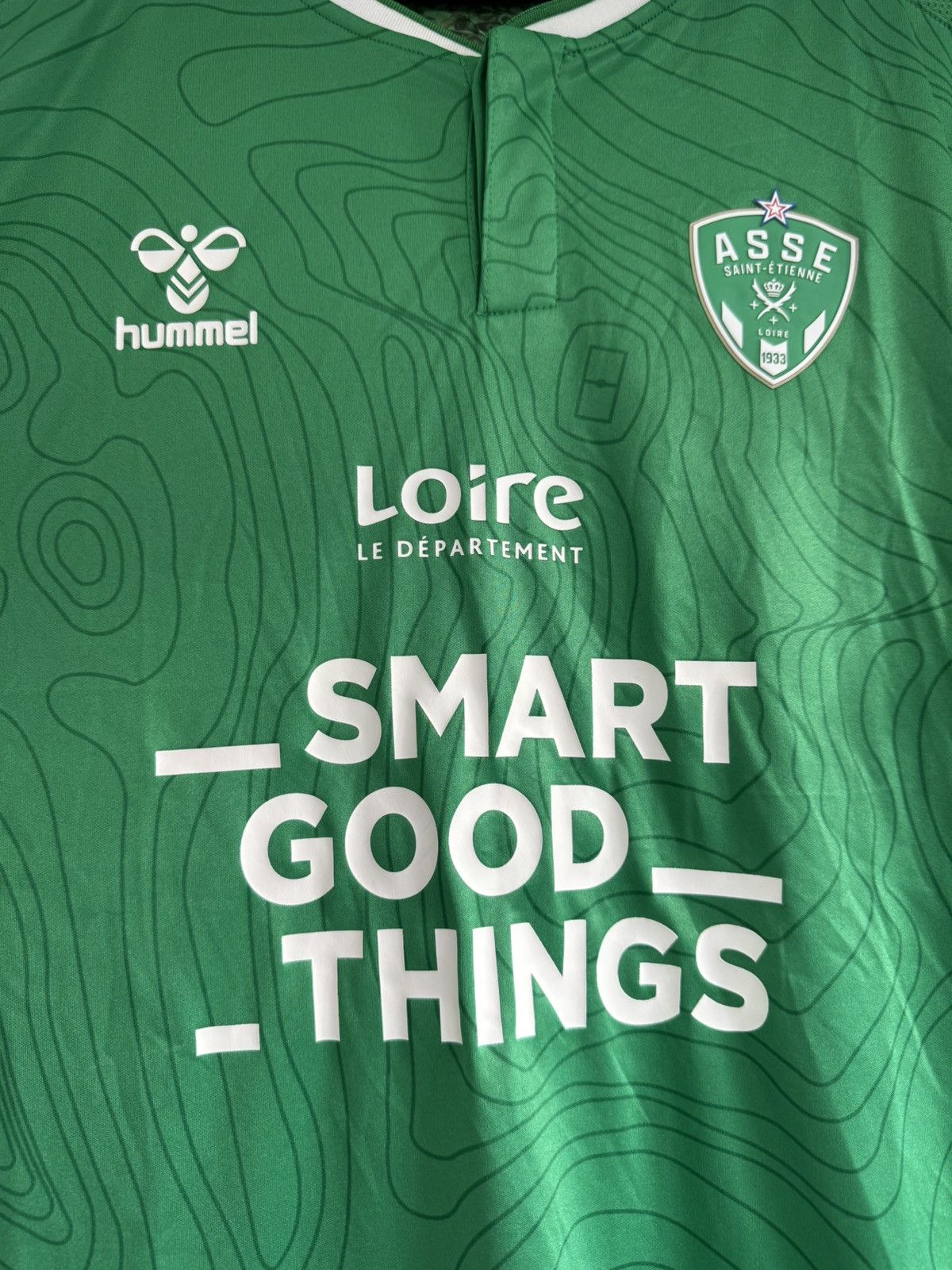 Hummel Saint Etienne 2022-2023 Home Soccer Jersey Football Kit Size US XL / EU 56 / 4 - 6 Thumbnail