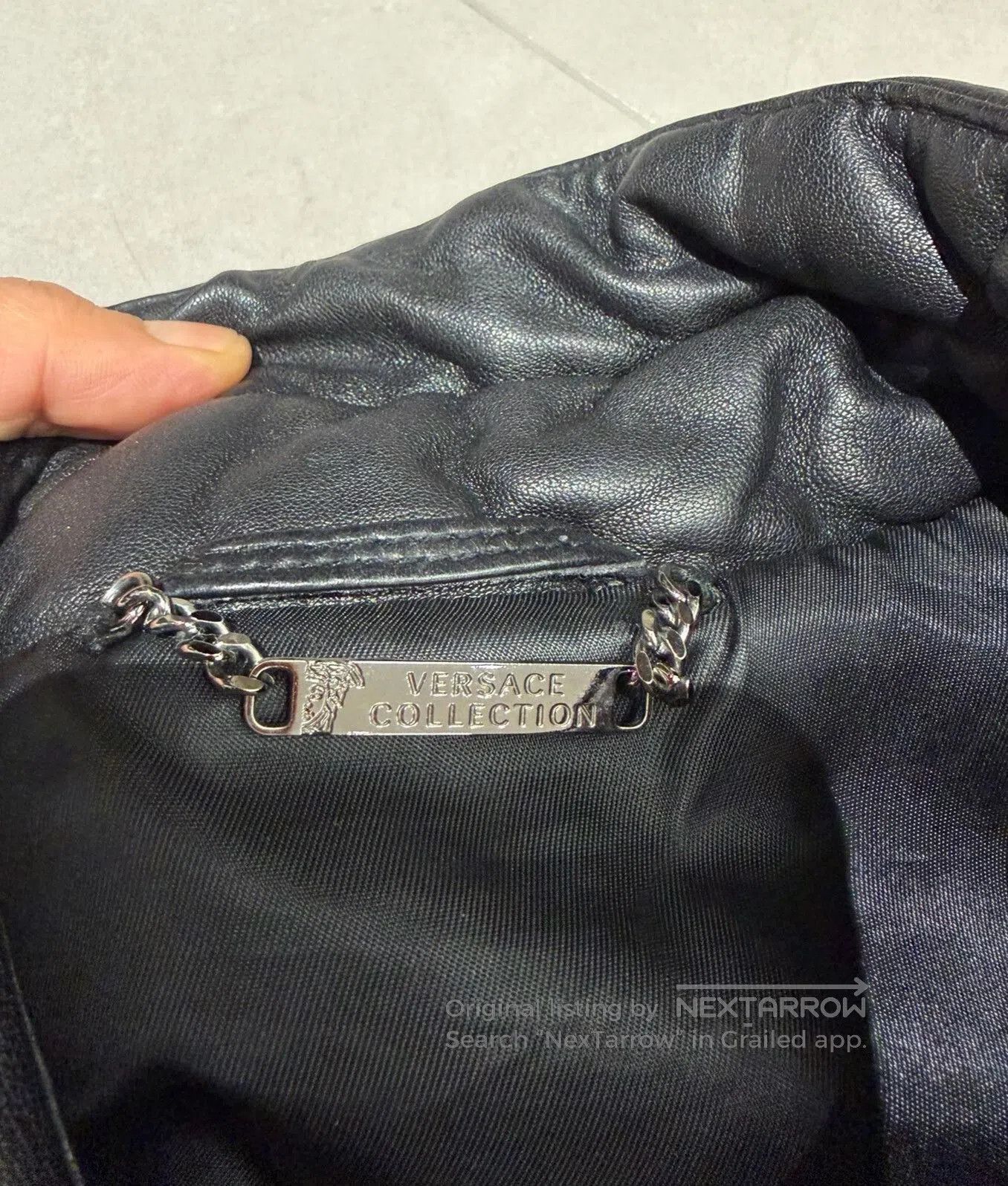 Versace Versace Men's Black Lambskin Medusa Jacket. Size US M / EU 48-50 / 2 - 3 Thumbnail