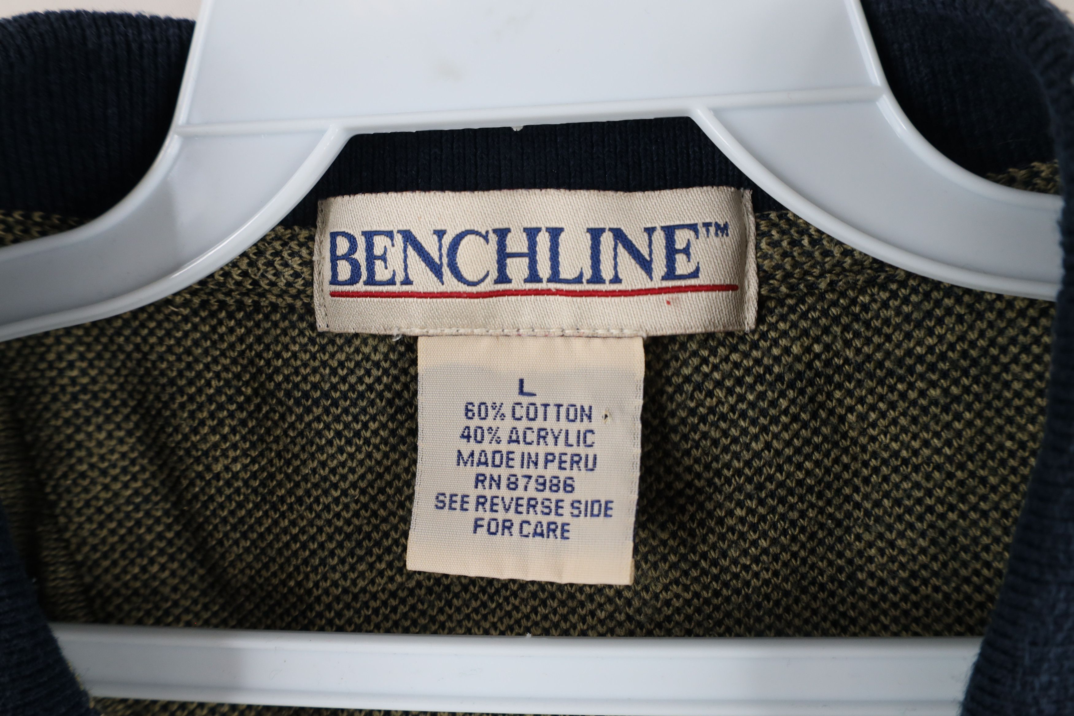 Vintage Vintage 90s Streetwear Waffle Knit Collared Golf Polo Size US L / EU 52-54 / 3 - 5 Thumbnail