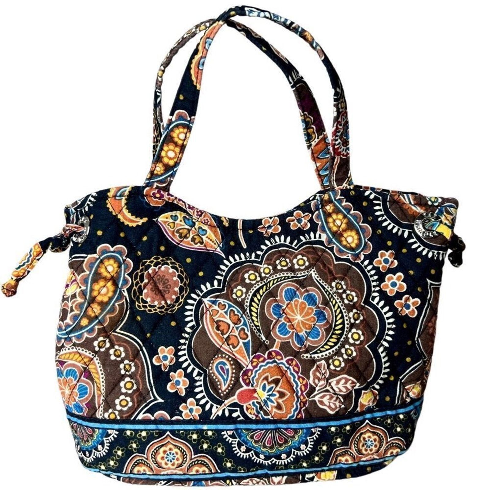 Vera Bradley Vera Bradley Quilted "Kensington" Sherry Brown Handbag Tote Size ONE SIZE - 3 Thumbnail