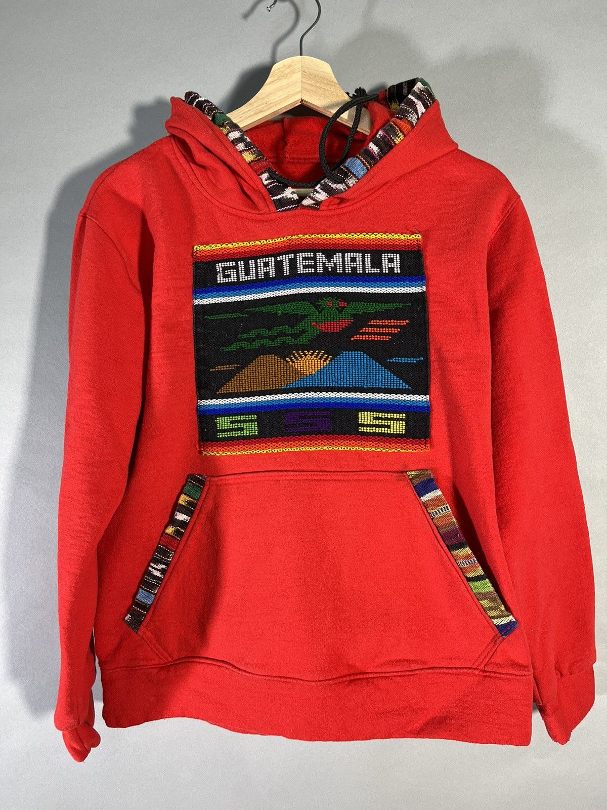 Mexicana × Vintage × sss Red Guatemala Hoodie Size US XS / EU 42 / 0 - 1 Thumbnail