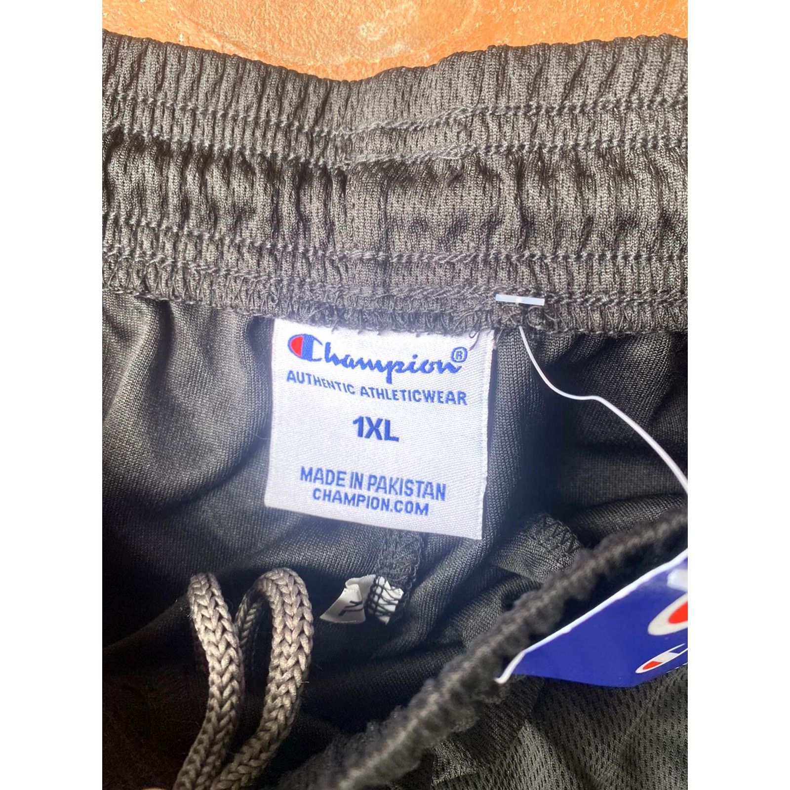 Champion VINTAGE? No — Official Champion Athletic Spell Out Black Basketball Shorts 1X Men Basketball Shorts 1X Black Champion Athletic Shorts Men Size US 36 / EU 52 - 2 Thumbnail