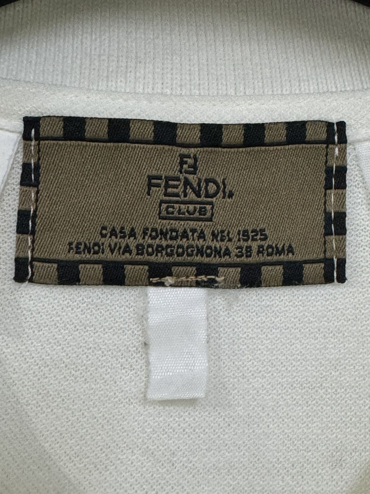 Fendi FENDI SMALL LOGO EMBROIDED POLO TEE VINTAGE Size US L / EU 52-54 / 3 - 6 Thumbnail