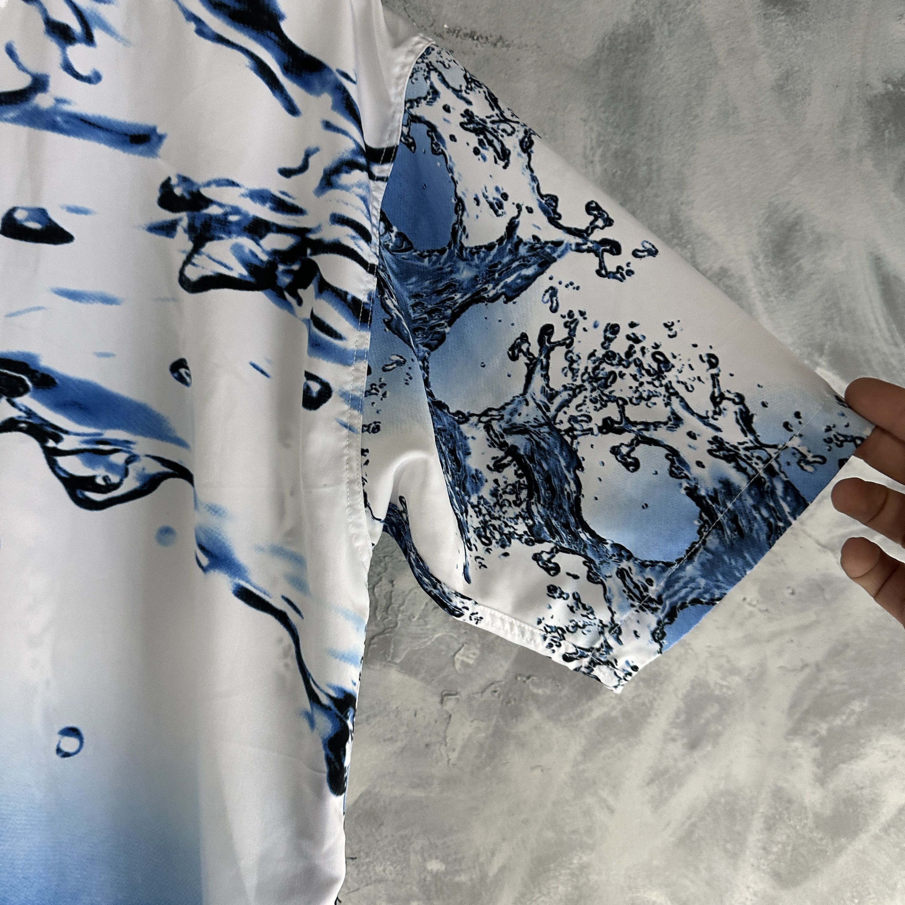 Ecko Unltd. Vtg Ecko Unltd Button Up Shirt Y2K Water Ecko Summer 2000 Size US L / EU 52-54 / 3 - 10 Thumbnail