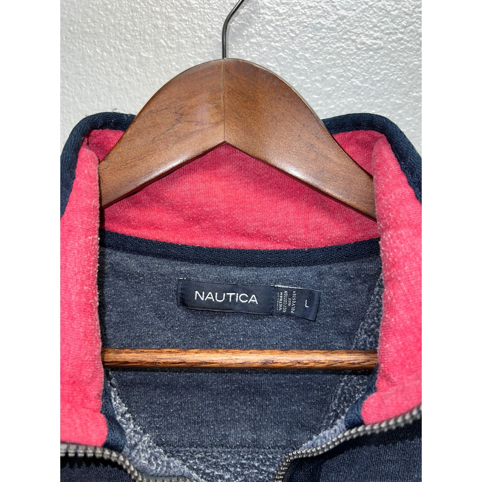 Nautica Nautica Sweatshirt 1/4 Zip Crewneck Blue Gray Boat Large Size US L / EU 52-54 / 3 - 6 Thumbnail