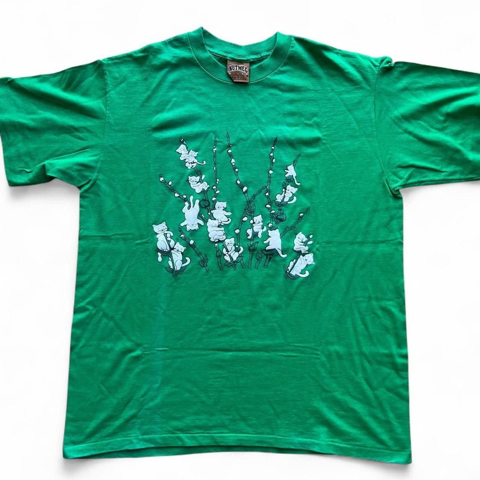 Other Vintage 1988 Petals Cat Climbing Family Graphic T-Shirt Size US XL / EU 56 / 4 - 1 Thumbnail