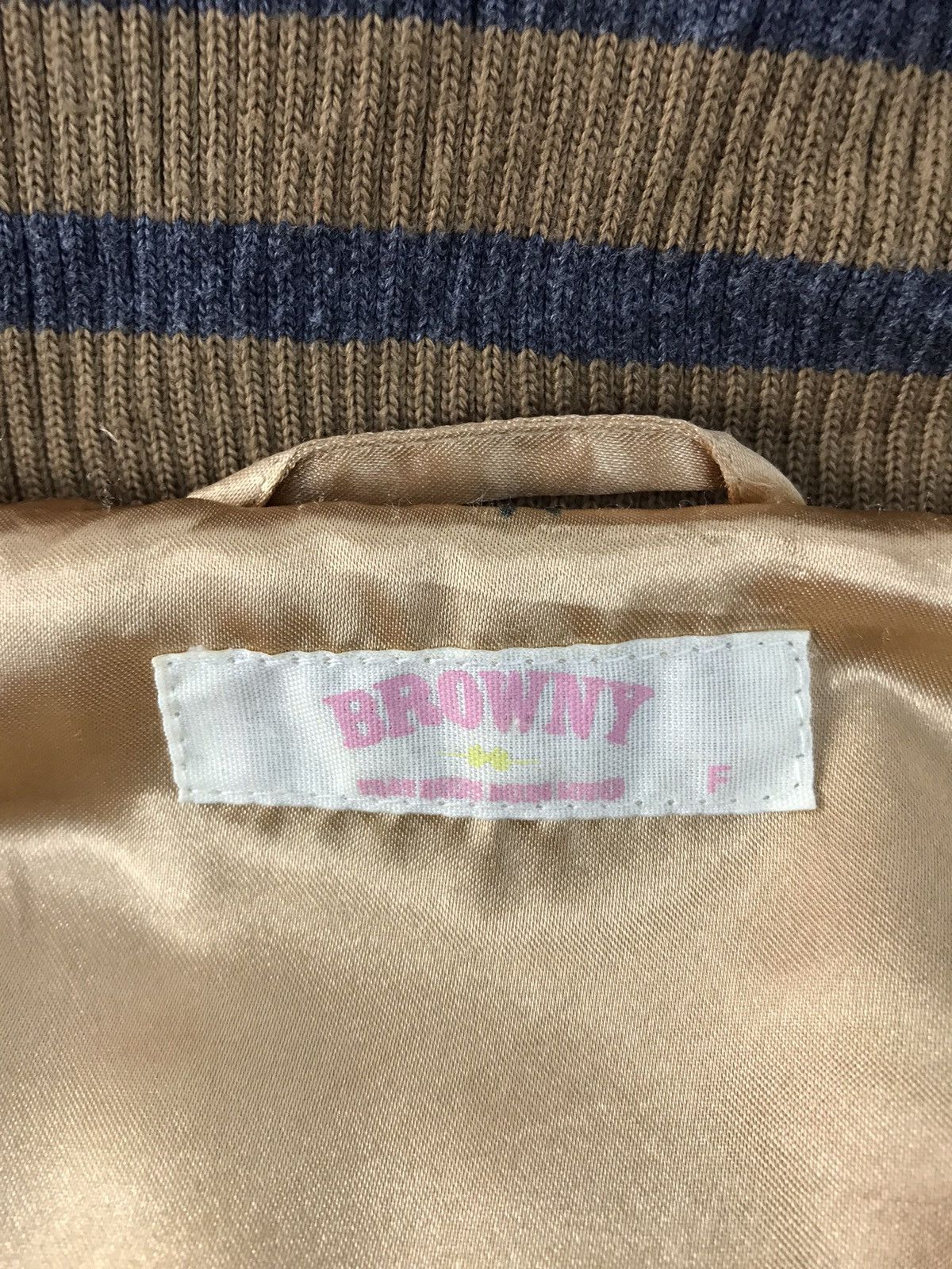 Japanese Brand Vintage Browny Varsity Jacket Double Pocket Snap Button Size S / US 4 / IT 40 - 6 Thumbnail