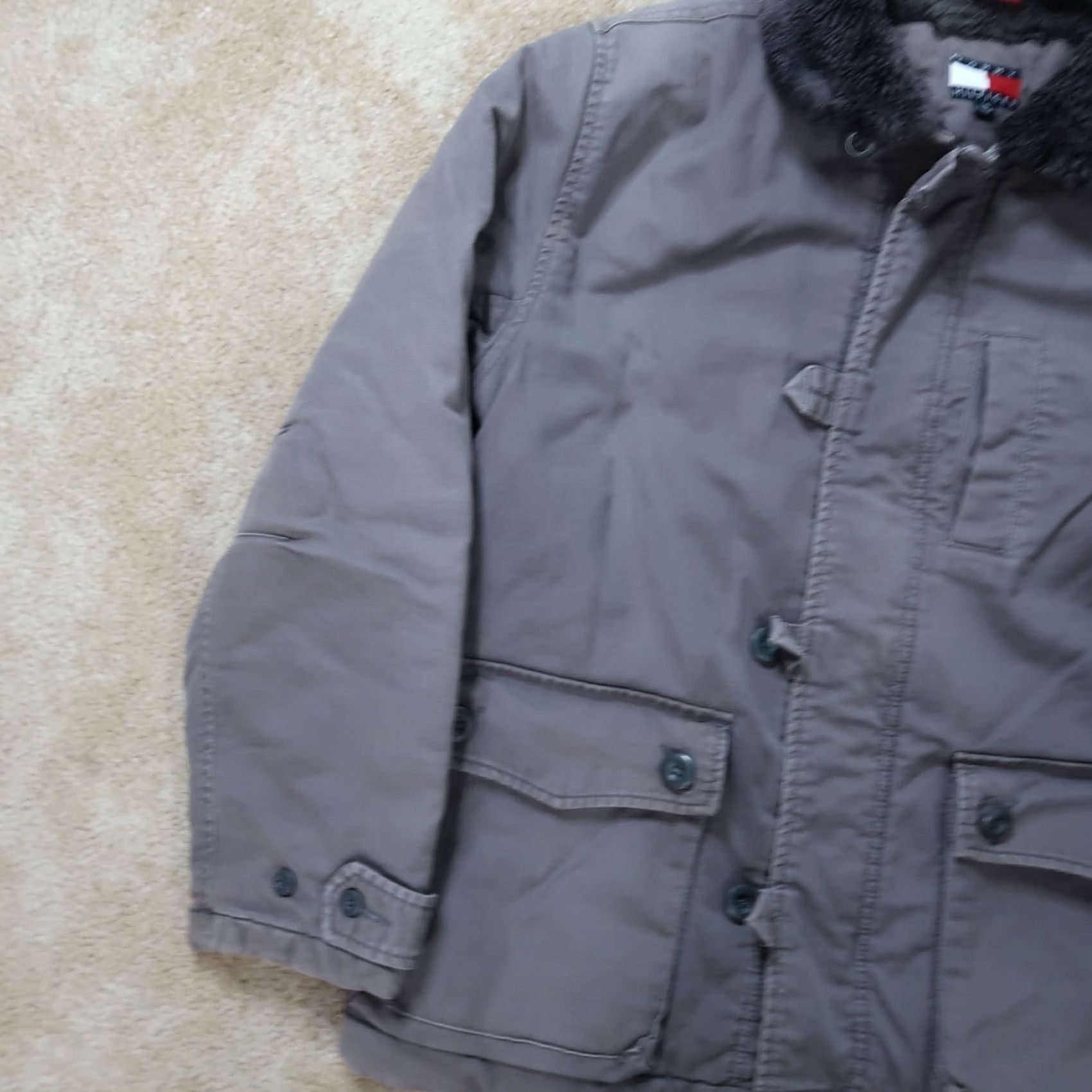 Tommy Hilfiger Tommy Hilfiger Jacket Mens Large Full Zip Quilt Lined Insulated Gray Size US L / EU 52-54 / 3 - 2 Thumbnail